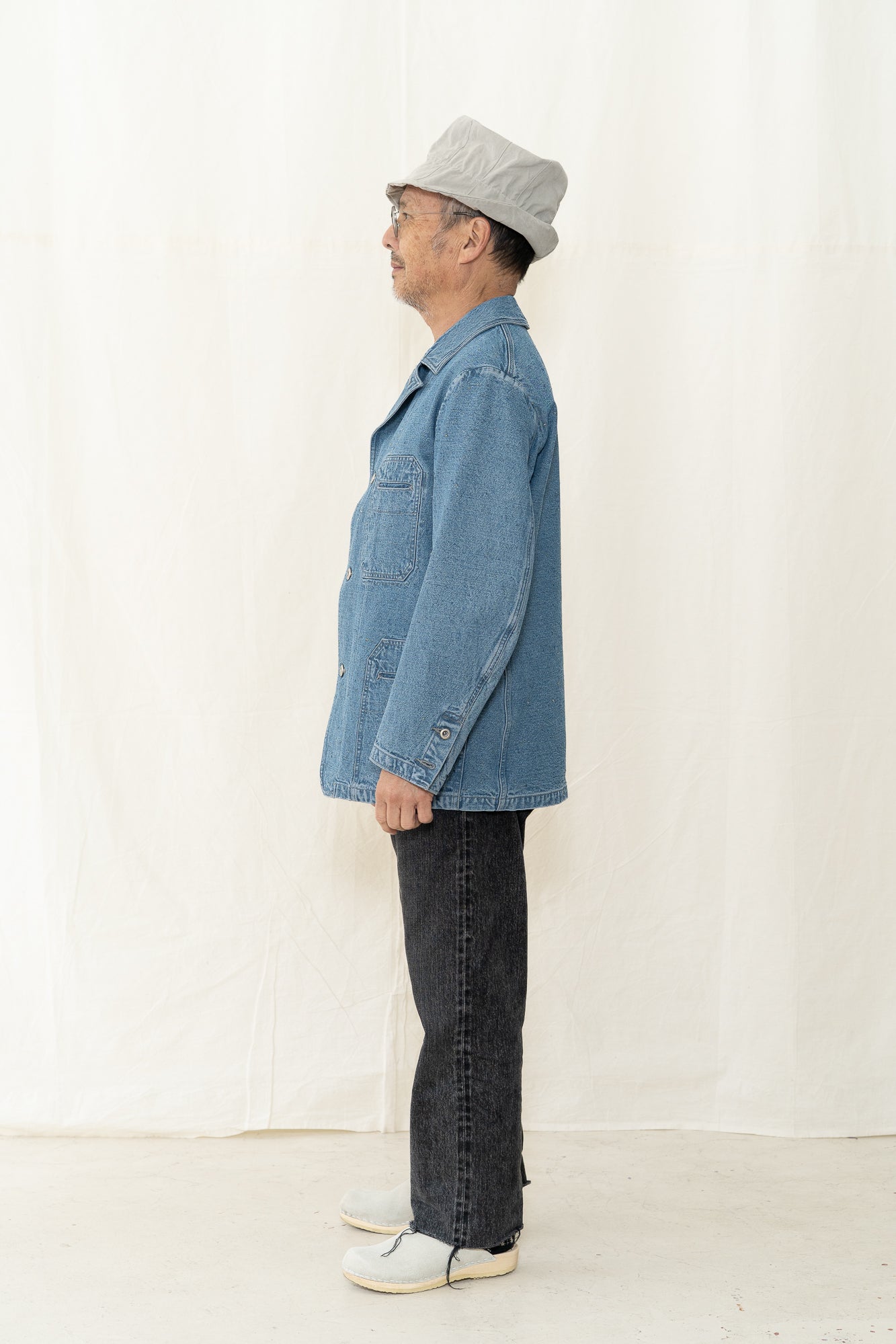 Motiv Mfg Castel Jacket in Donegal Denim