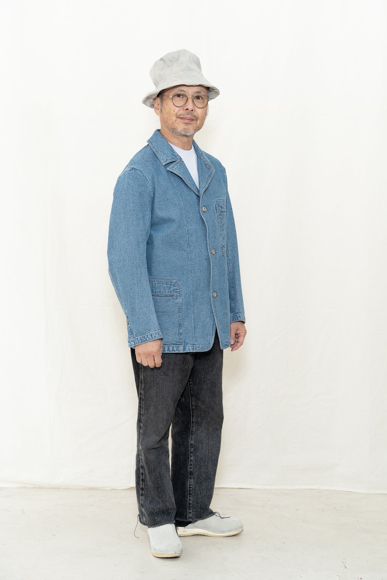 Motiv Mfg Castel Jacket in Donegal Denim