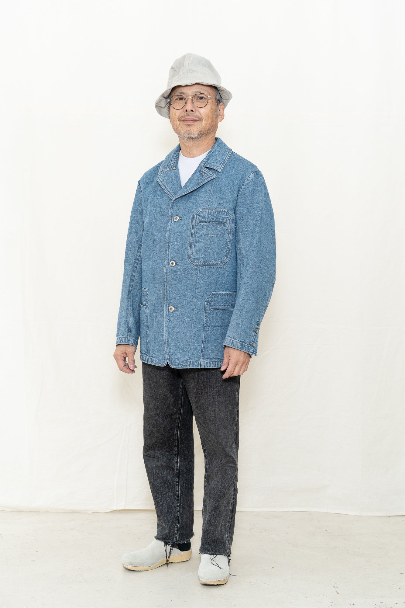 Motiv Mfg Castel Jacket in Donegal Denim