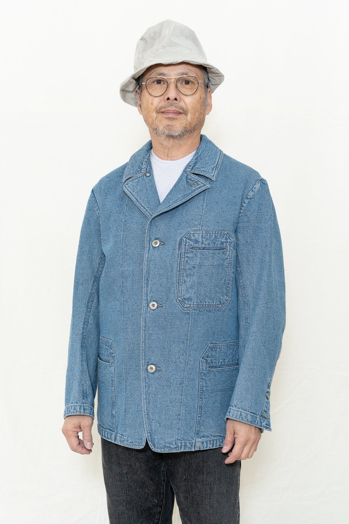 Motiv Mfg Castel Jacket in Donegal Denim