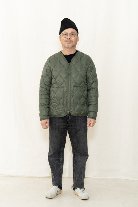 TAION Military V-Neck W-Zip Soft Down Jacket