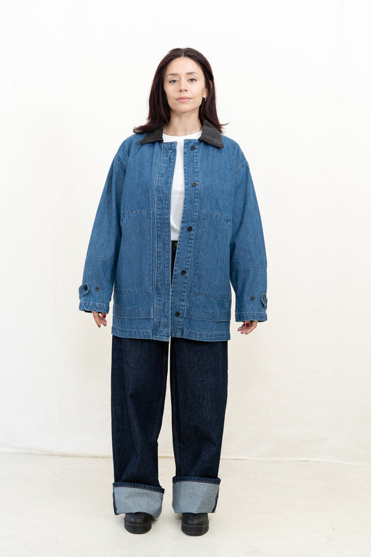 Micaela Greg Vintage Blue Field Jacket