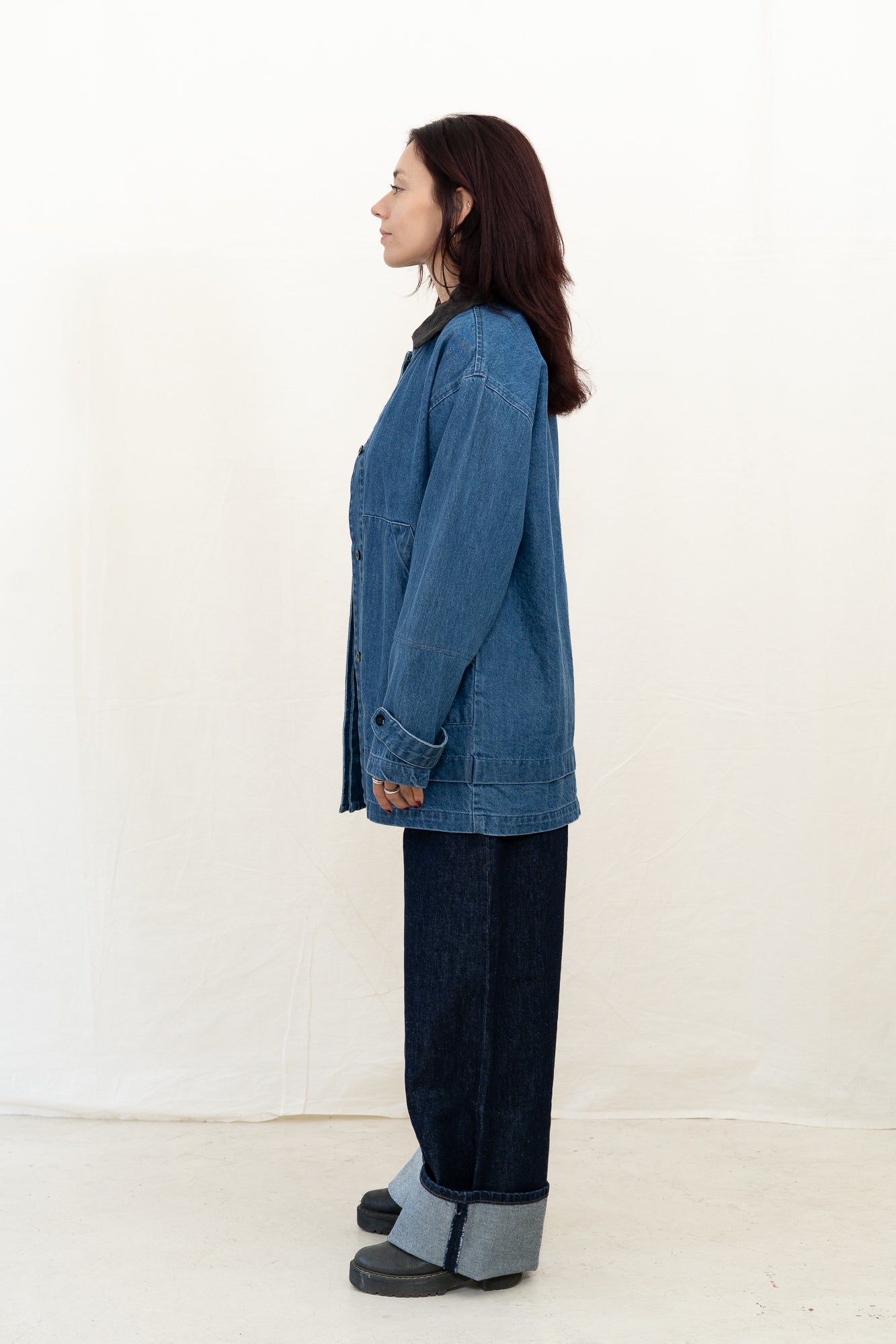 Micaela Greg Vintage Blue Field Jacket