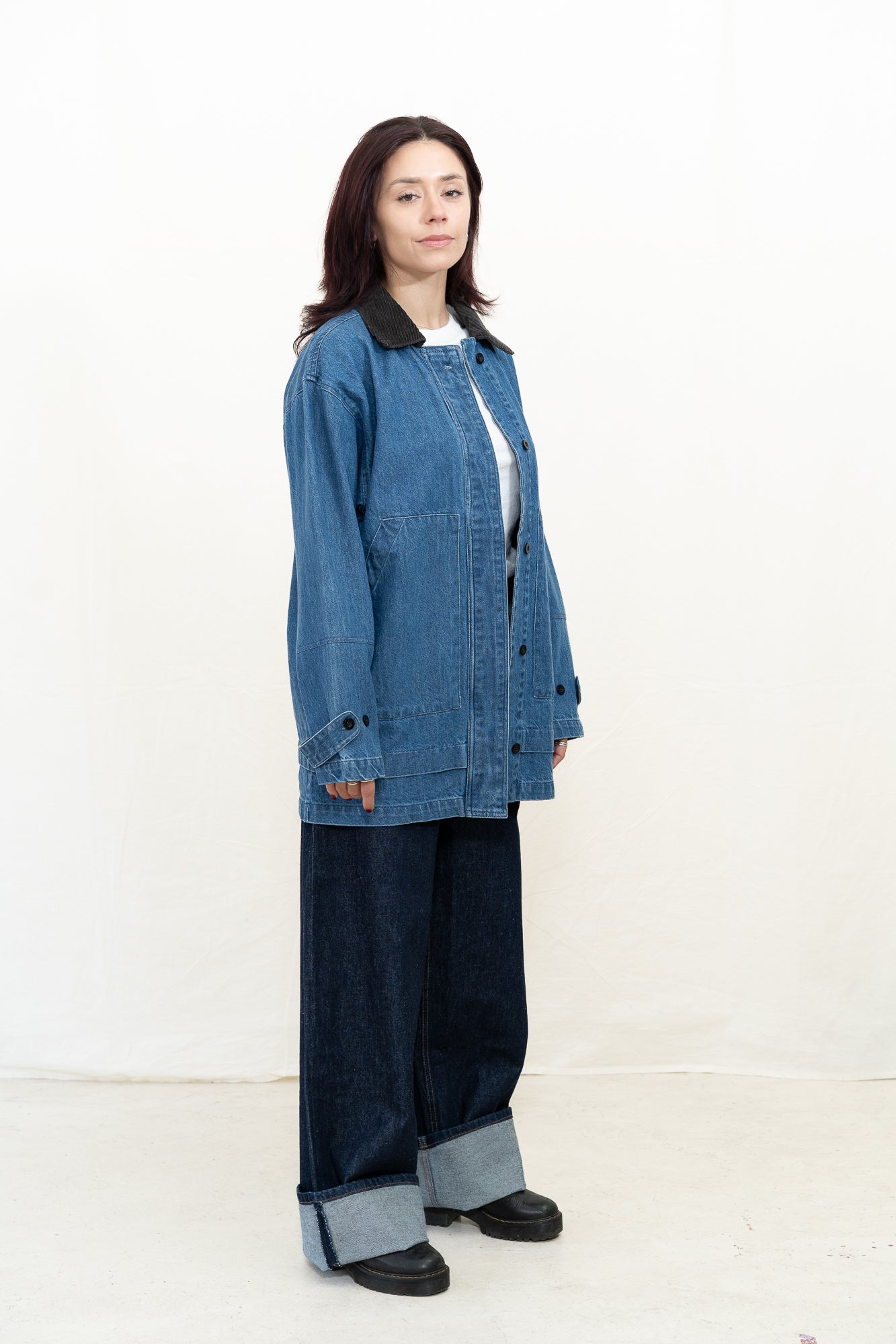 Micaela Greg Vintage Blue Field Jacket