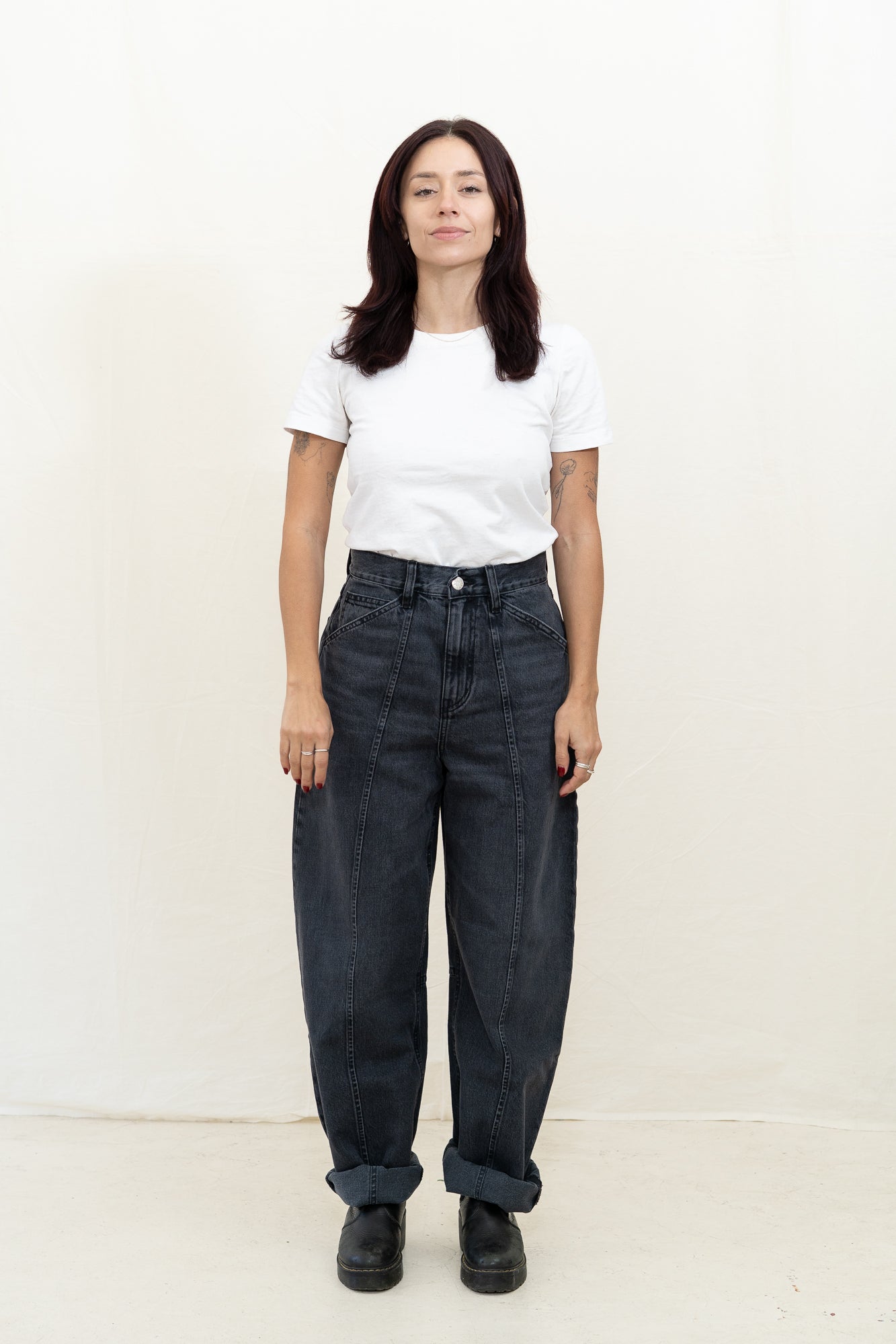 DALA Lido Flat Jean in Hurricane