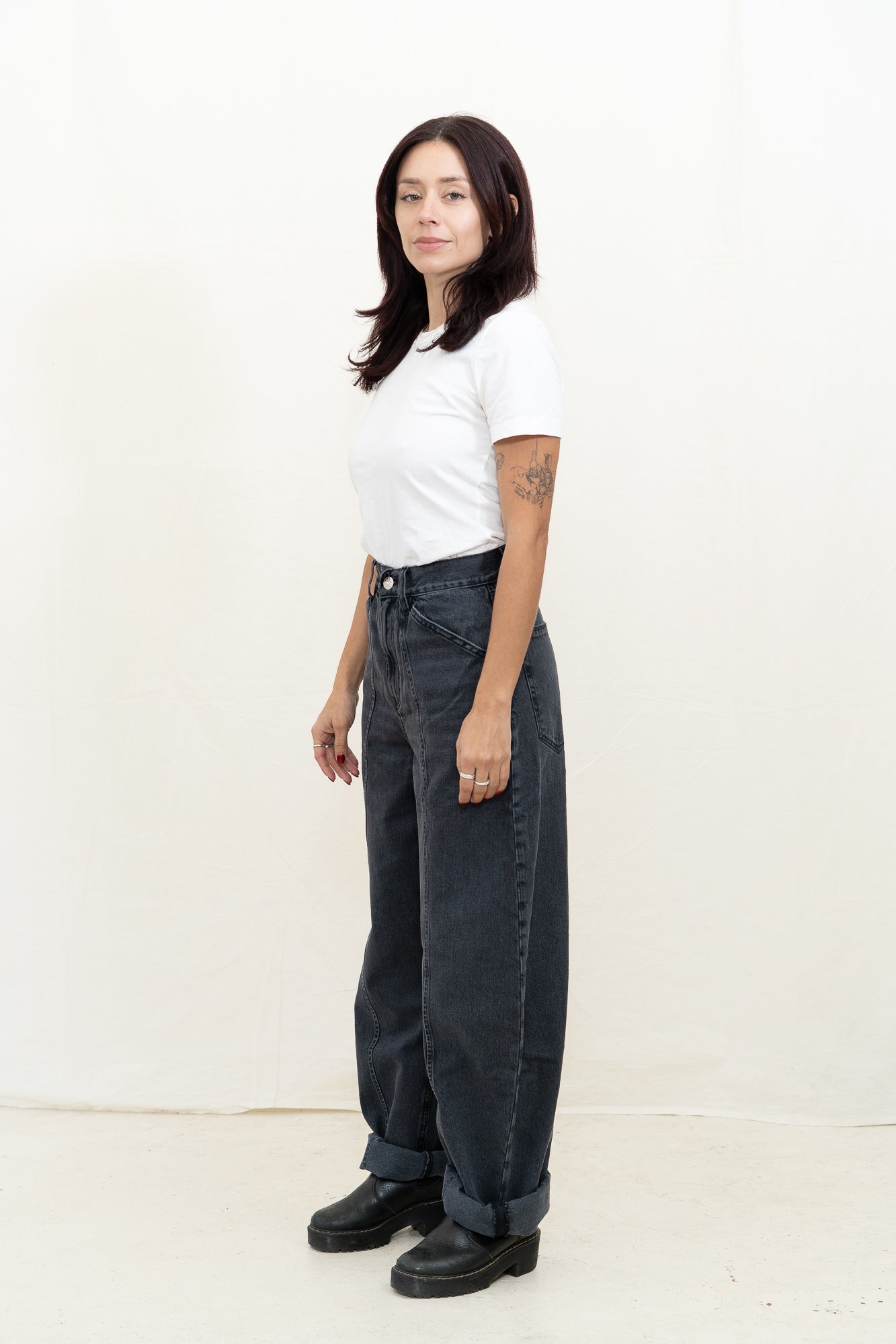 DALA Lido Flat Jean in Hurricane