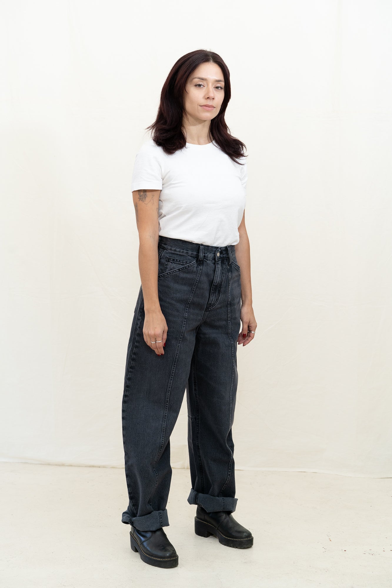 DALA Lido Flat Jean in Hurricane