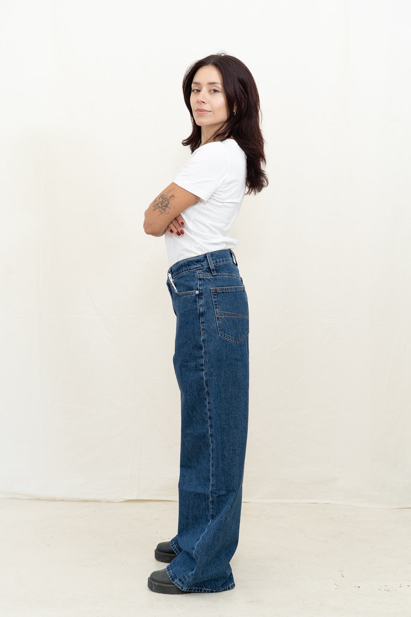 DALA Sling Jean in Flat Blue