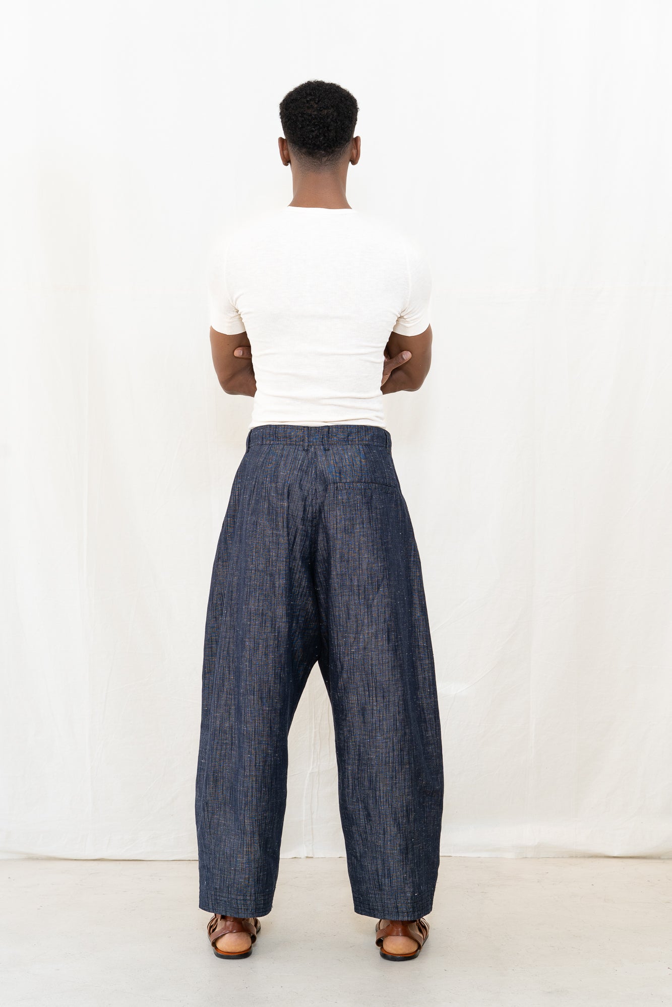 HANSEN Andrew Washed Navy Balloon Trouser