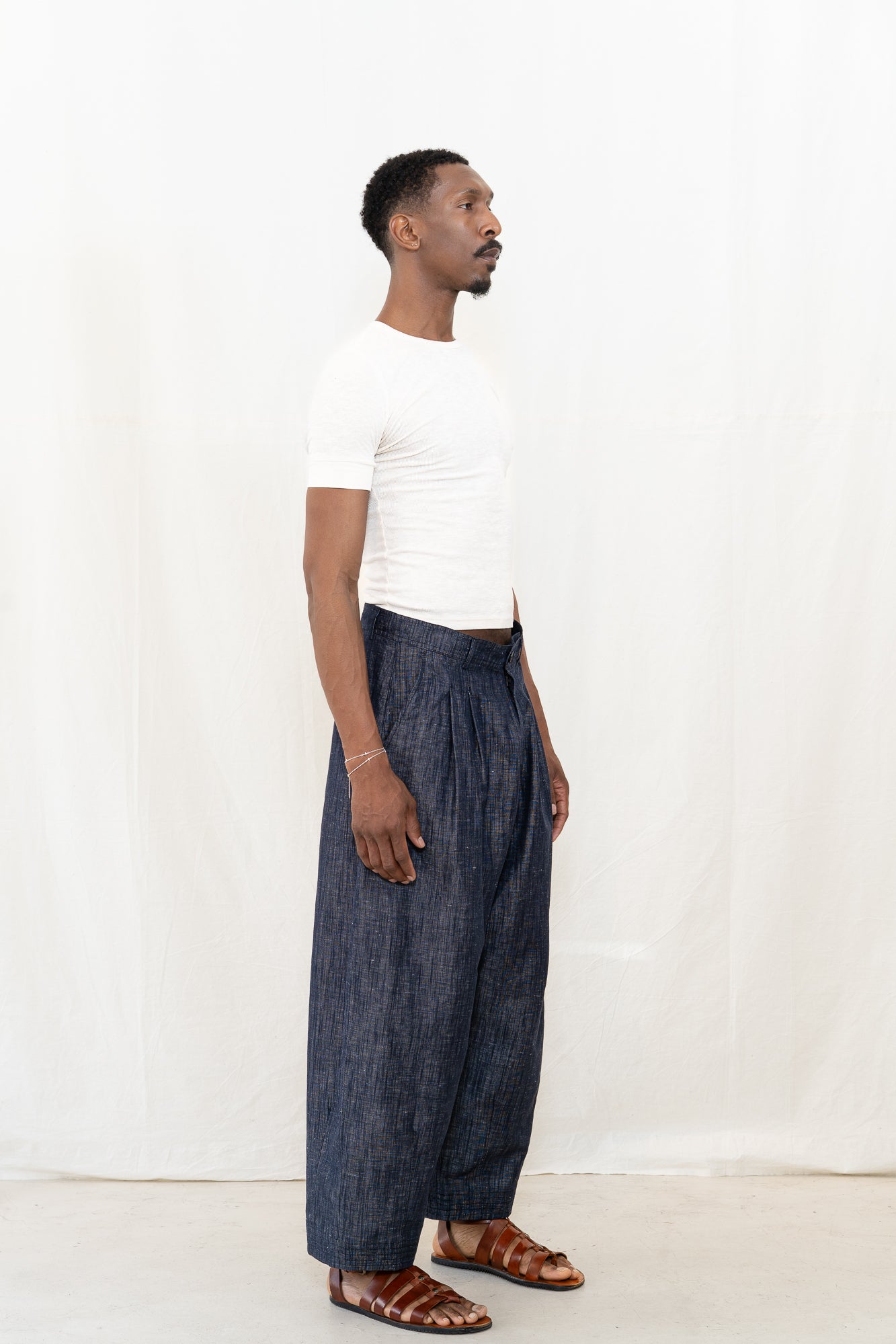 HANSEN Andrew Washed Navy Balloon Trouser