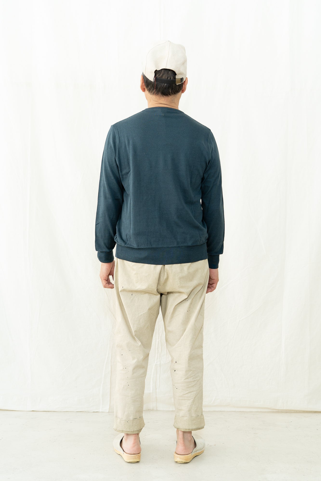 GRP TEC 1/14 Crepe Cotton Crewneck Sweater