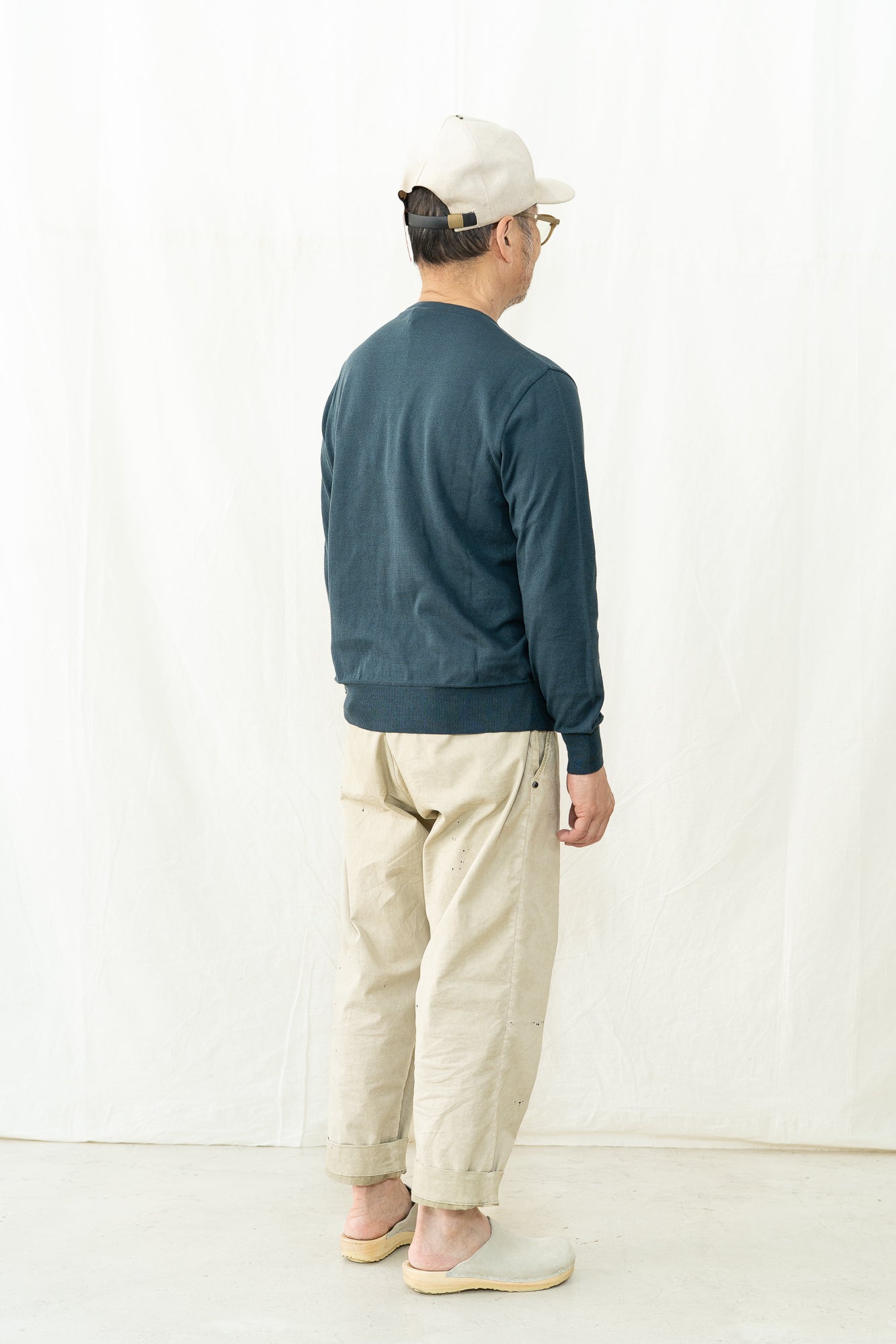 GRP TEC 1/14 Crepe Cotton Crewneck Sweater