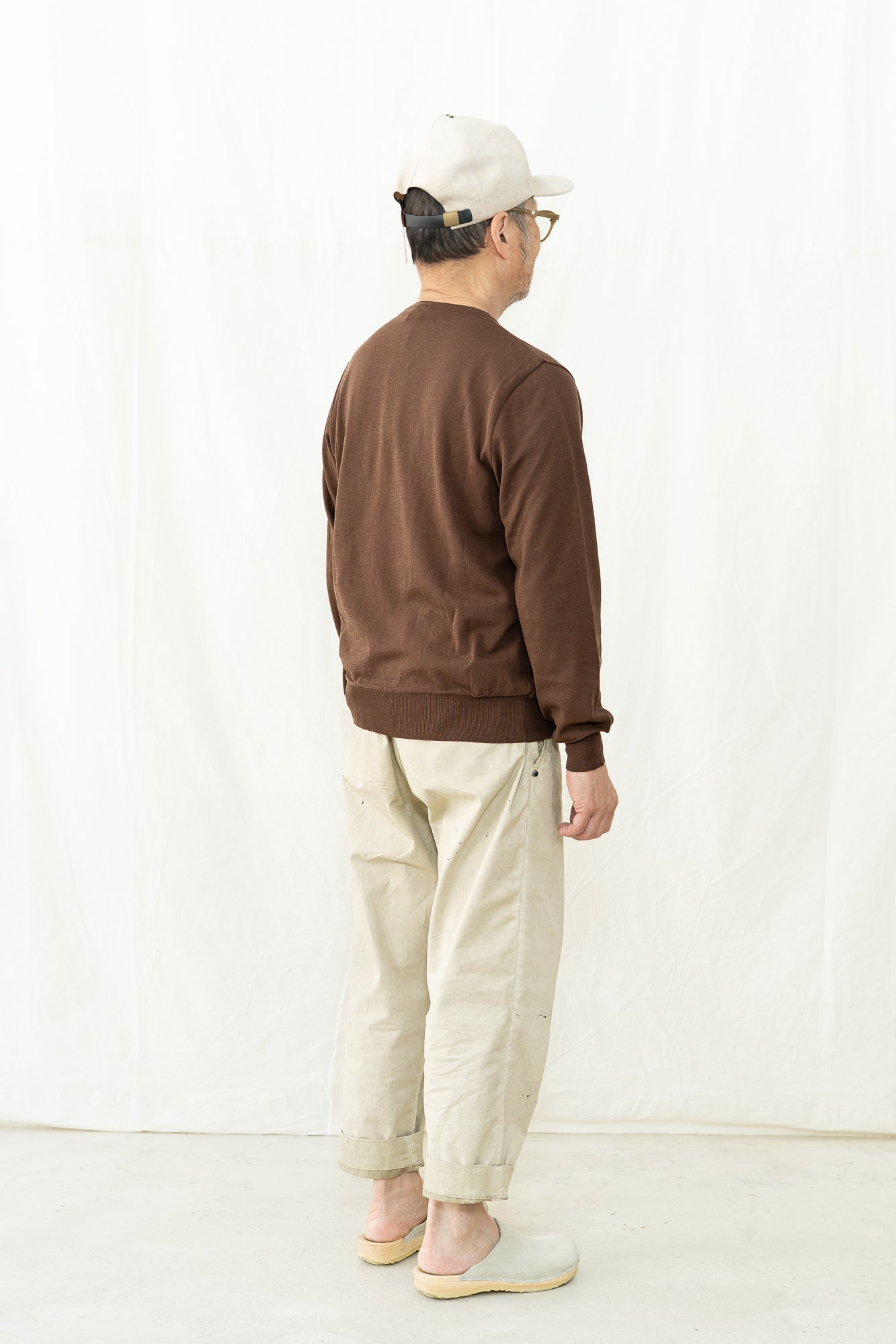 GRP TEC 1/14 Crepe Cotton Crewneck Sweater