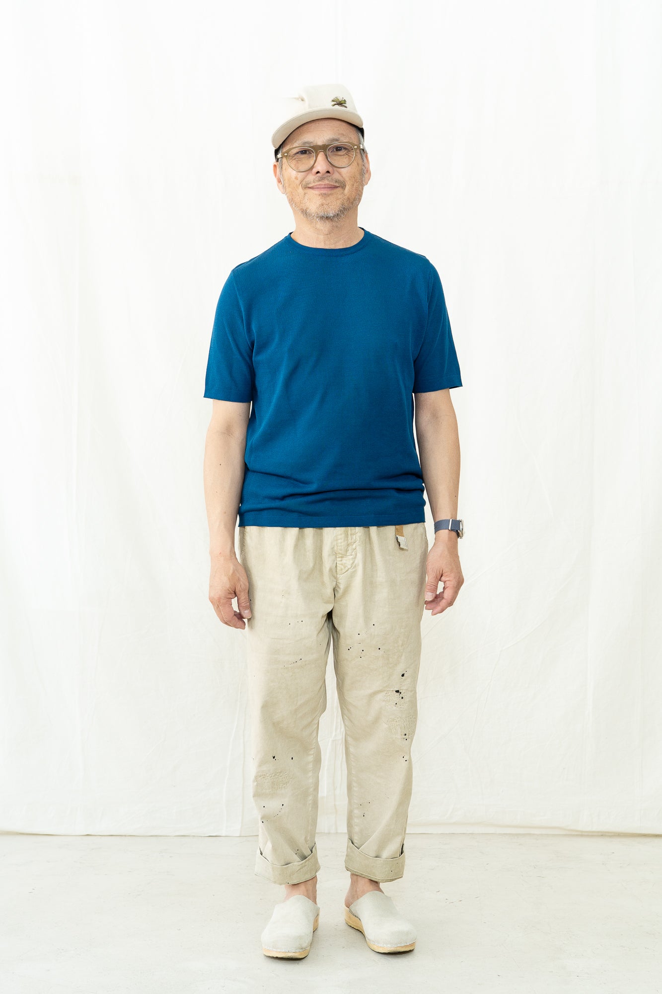 GRP TEC 1/14 Cotton Crepe Crewneck Sweater
