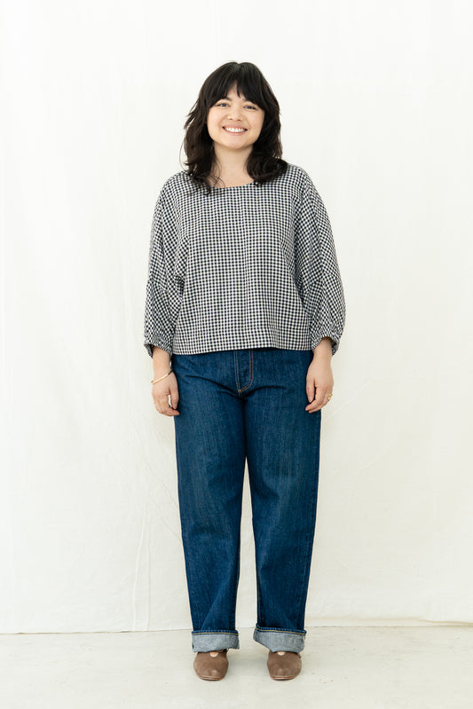 BEAUMONT ORGANIC Ivy-Cay Gingham Top