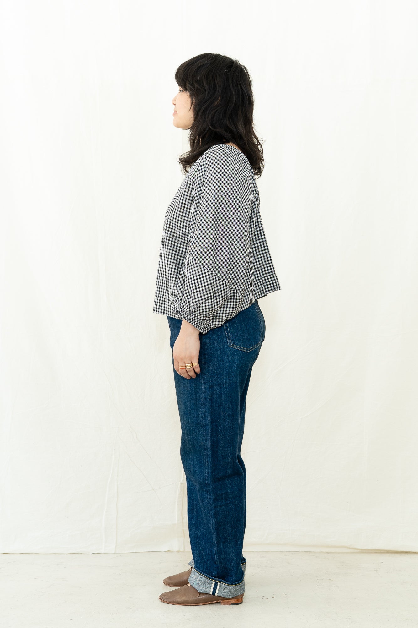 BEAUMONT ORGANIC Ivy-Cay Gingham Top