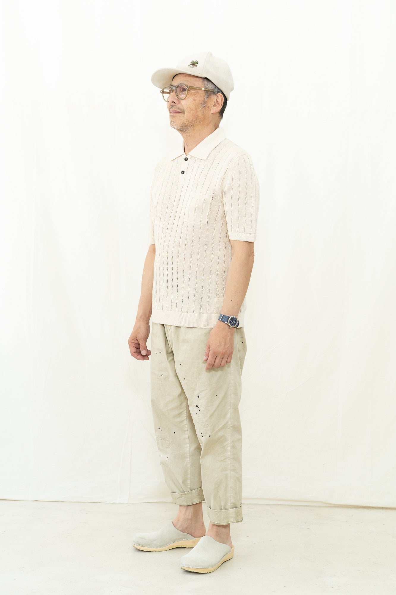Casa Isaac CC15 Linen Polo Shirt