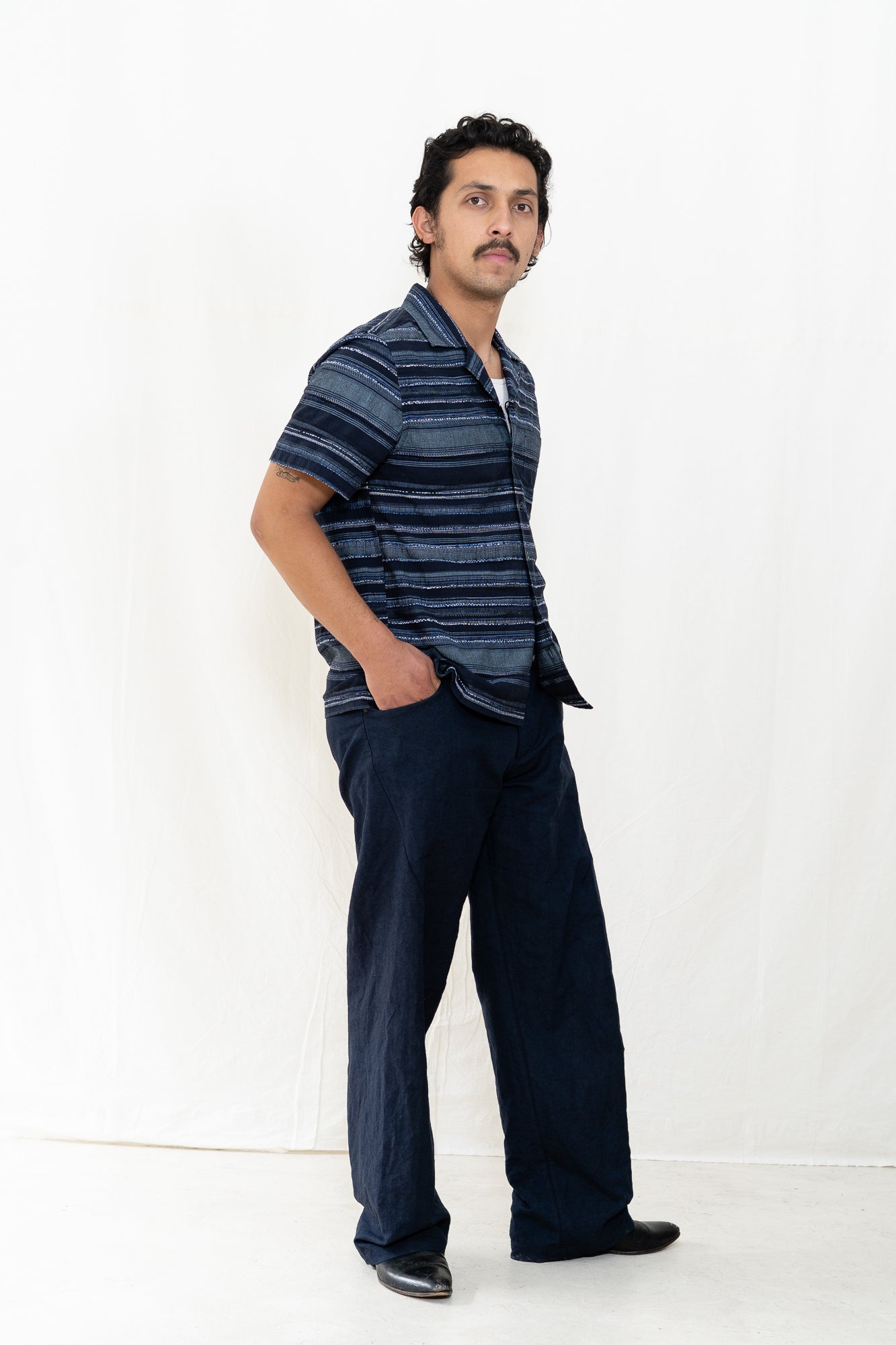 HANSEN Caleb Shirt Multiple Blue