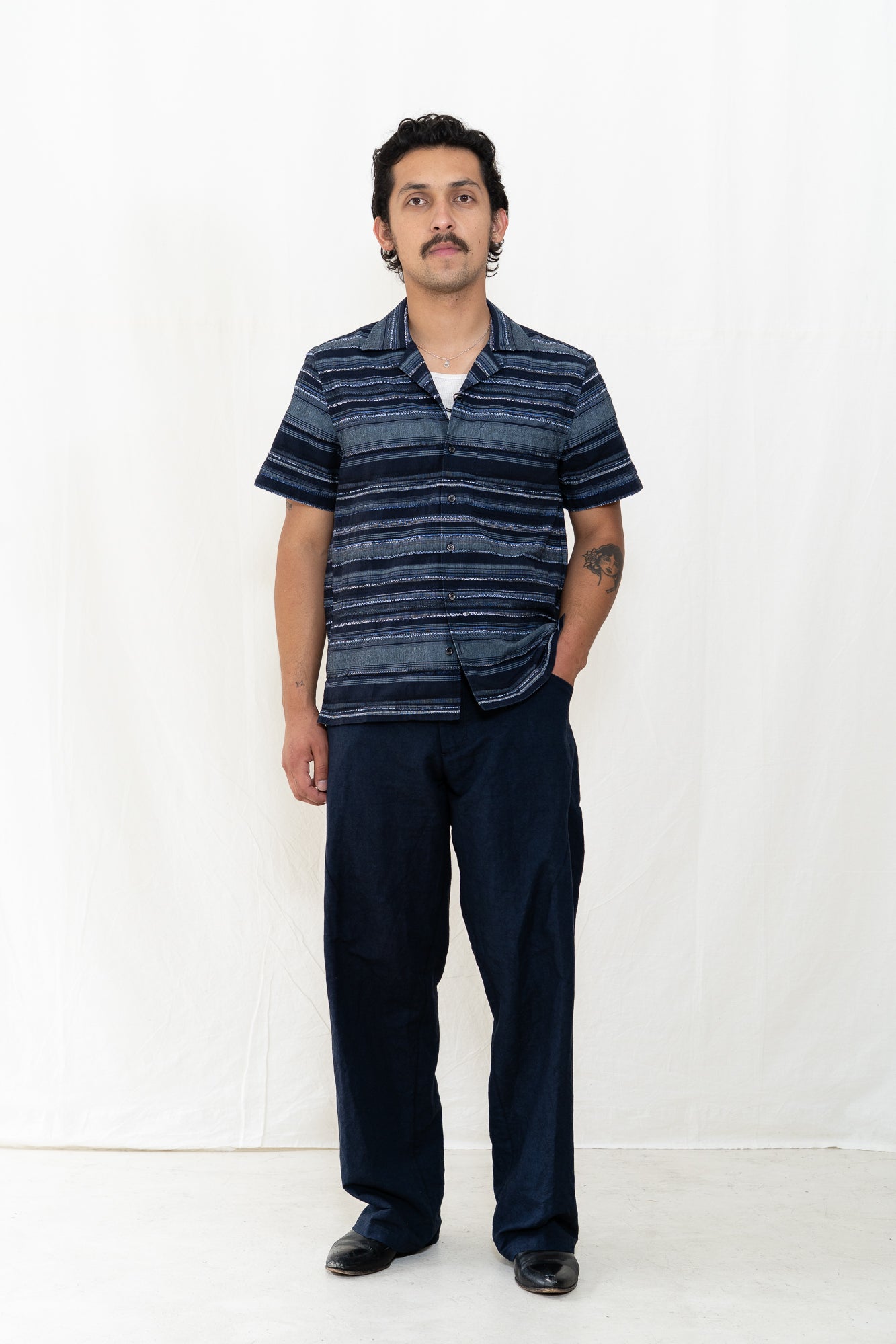 HANSEN Caleb Shirt Multiple Blue