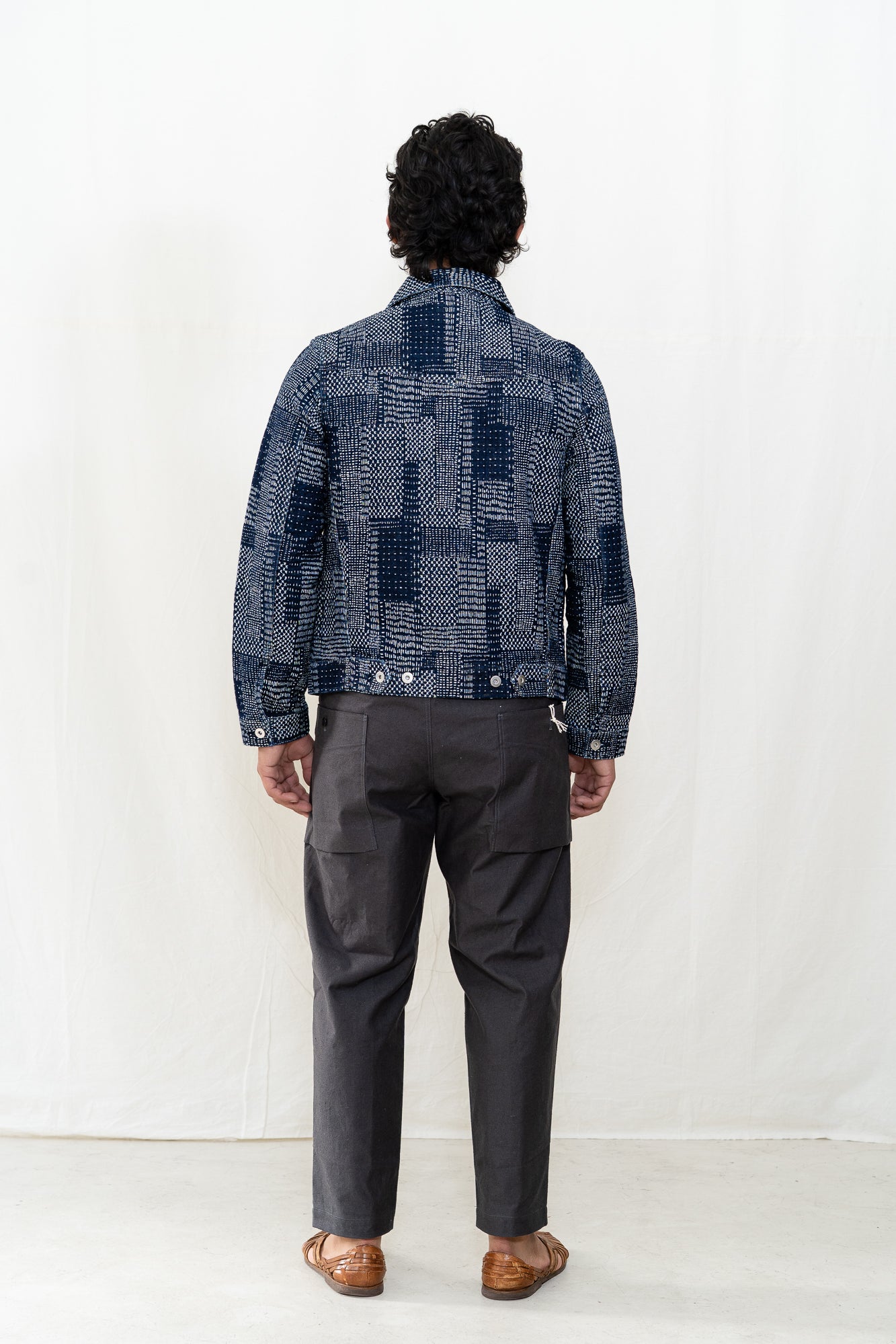 HANSEN Gene Jacket in Sashiko Indigo