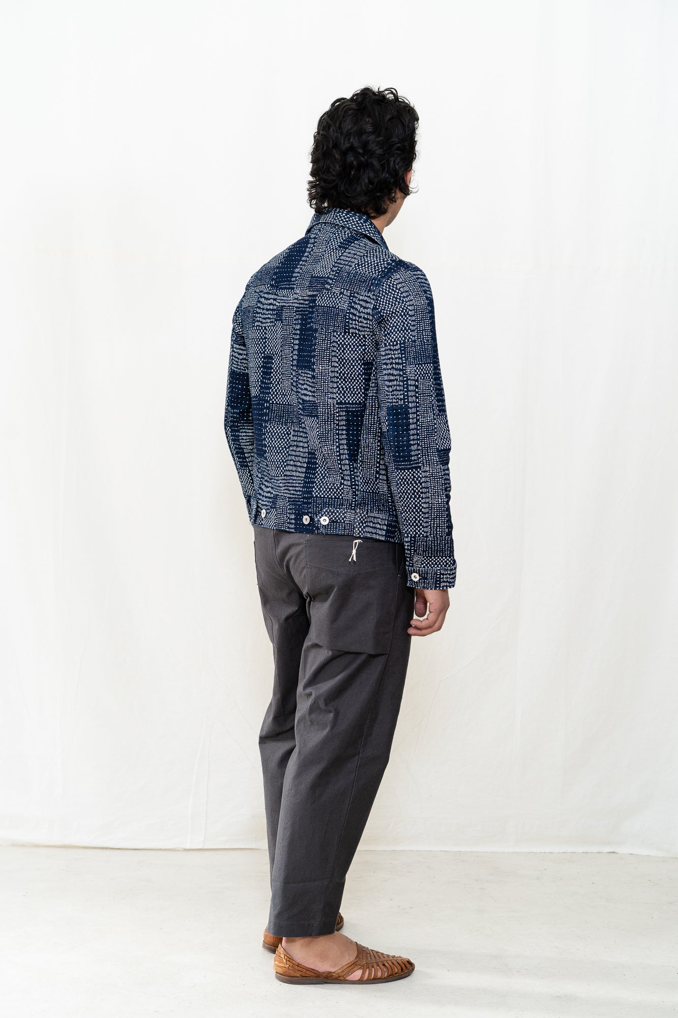 HANSEN Gene Jacket in Sashiko Indigo