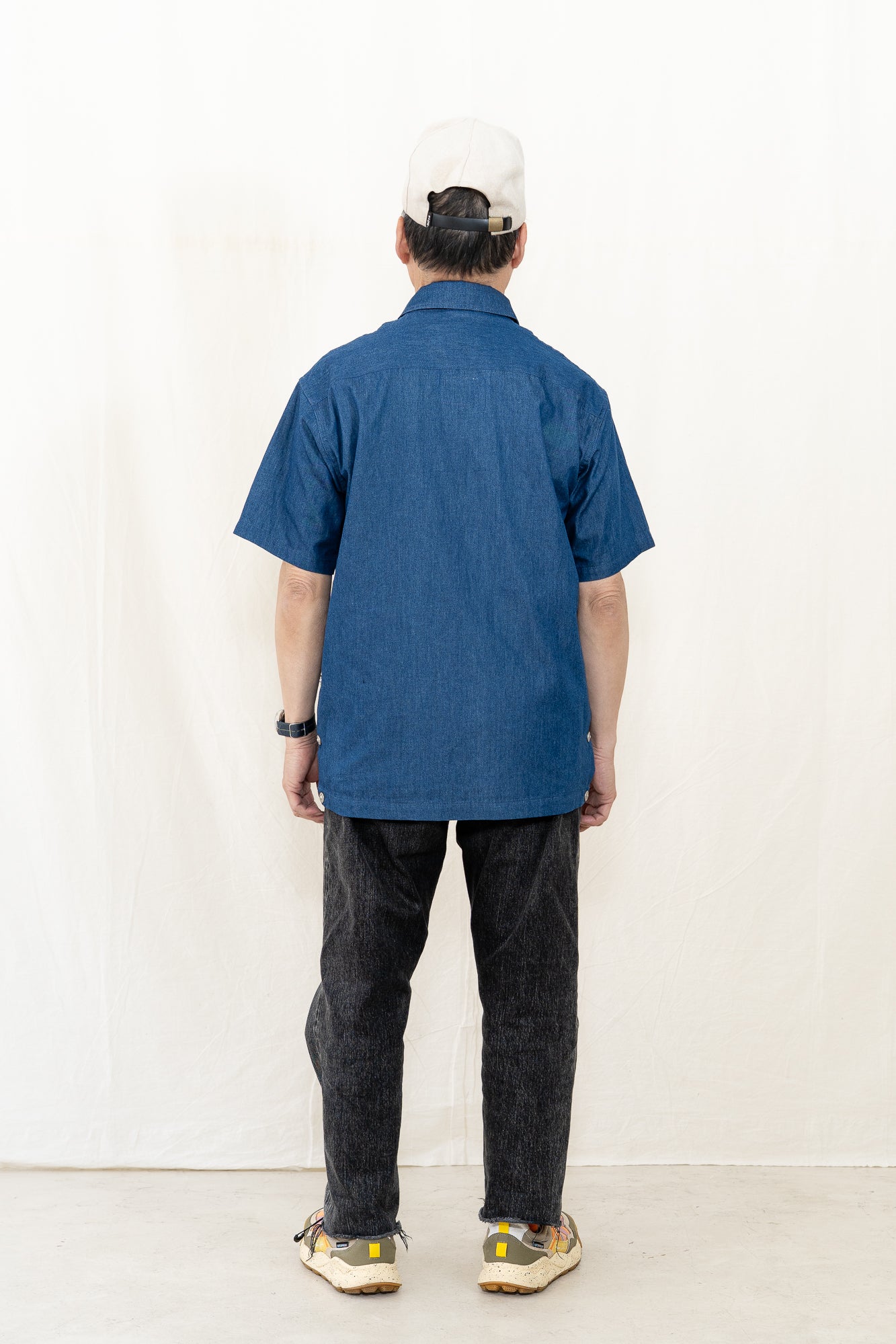 TAION Non Down Military Button Slit Shirt