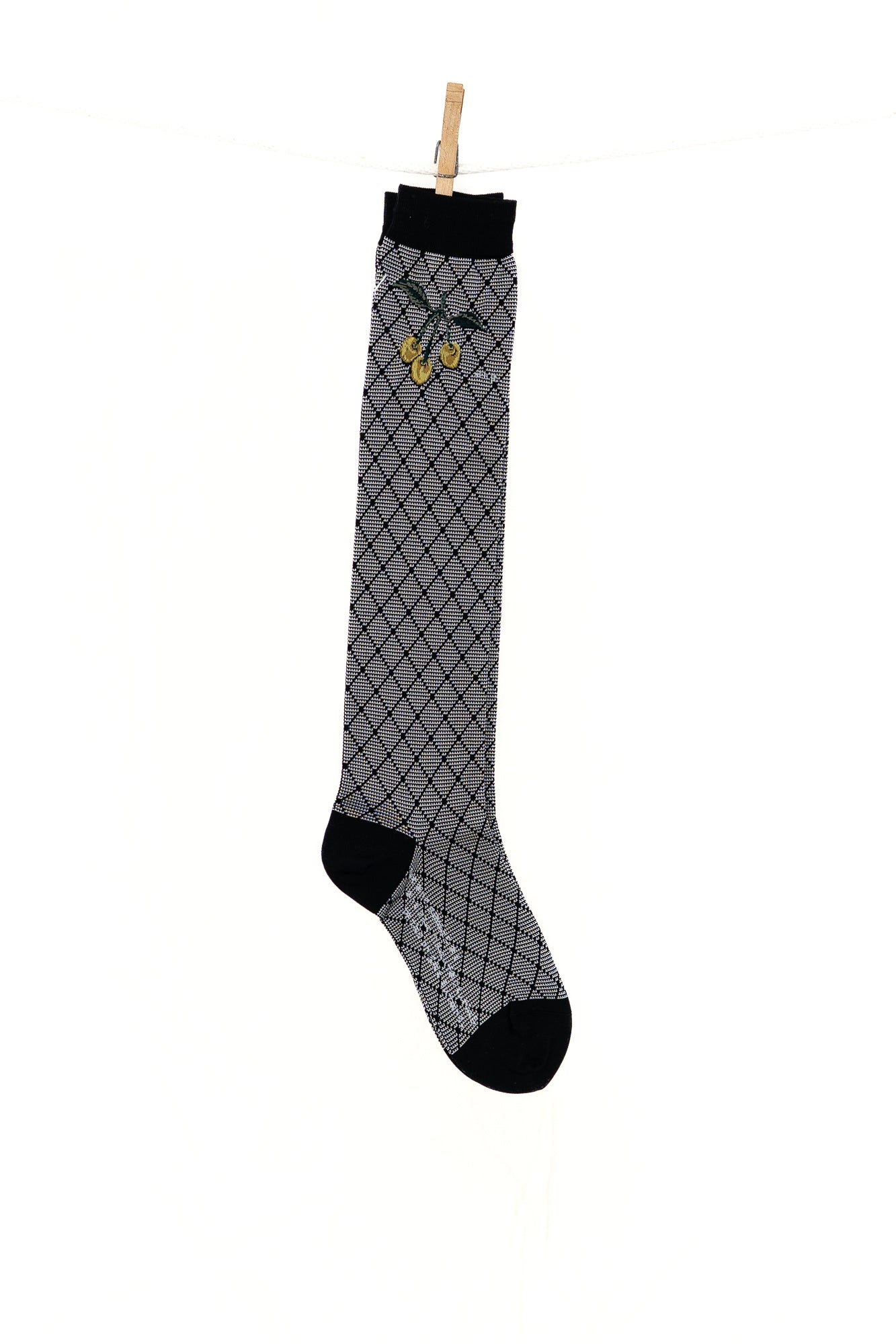 Antipast Cherry on Diamonds Women's Knee High Socks