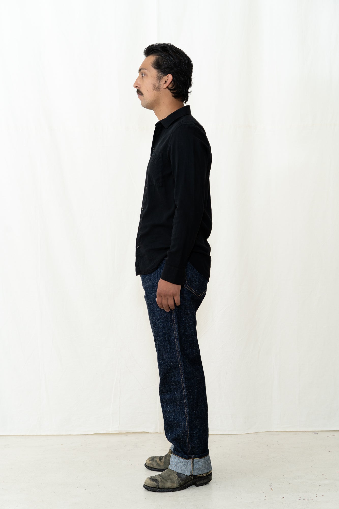 HANSEN Henning Shirt in Black / White