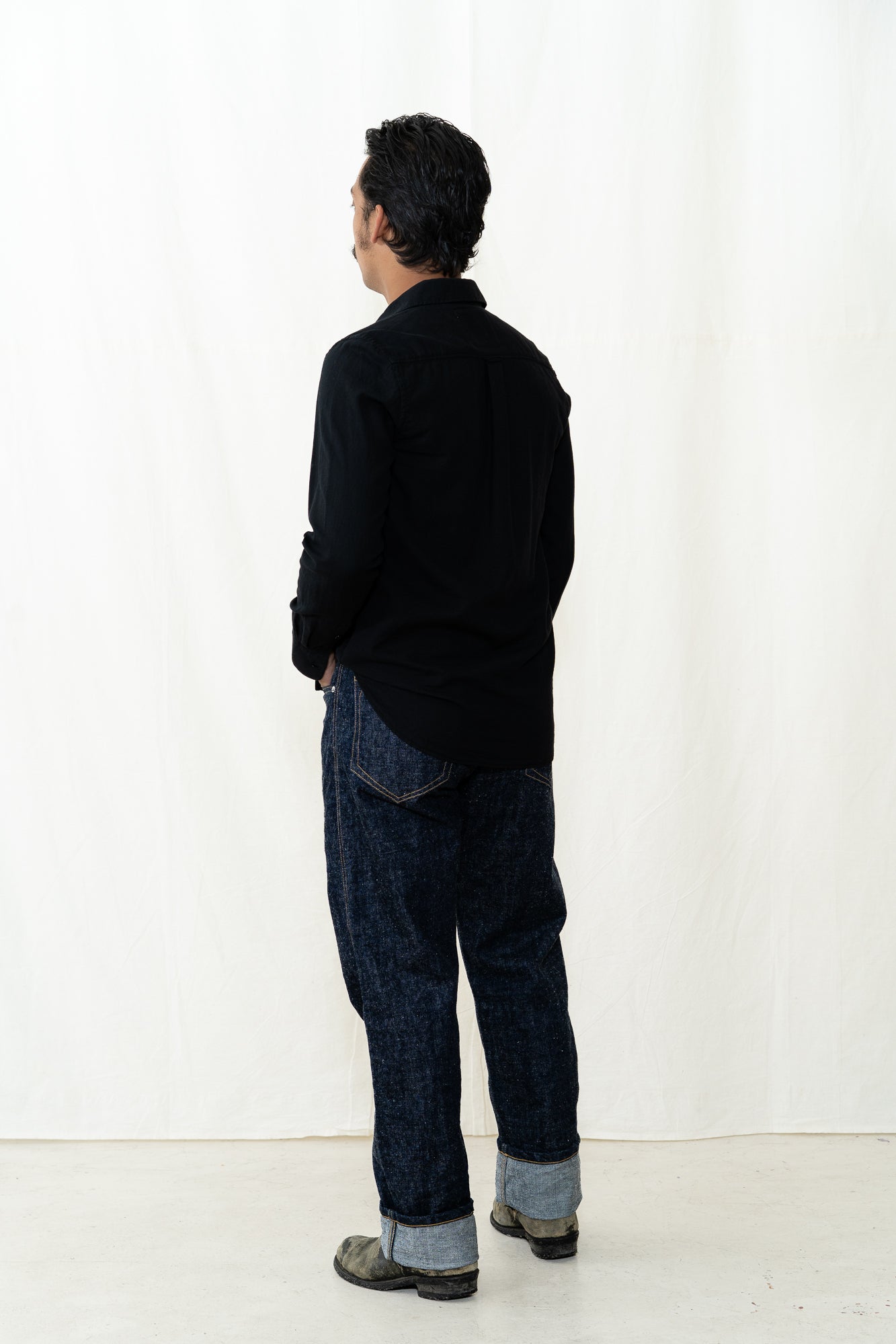 HANSEN Henning Shirt in Black / White