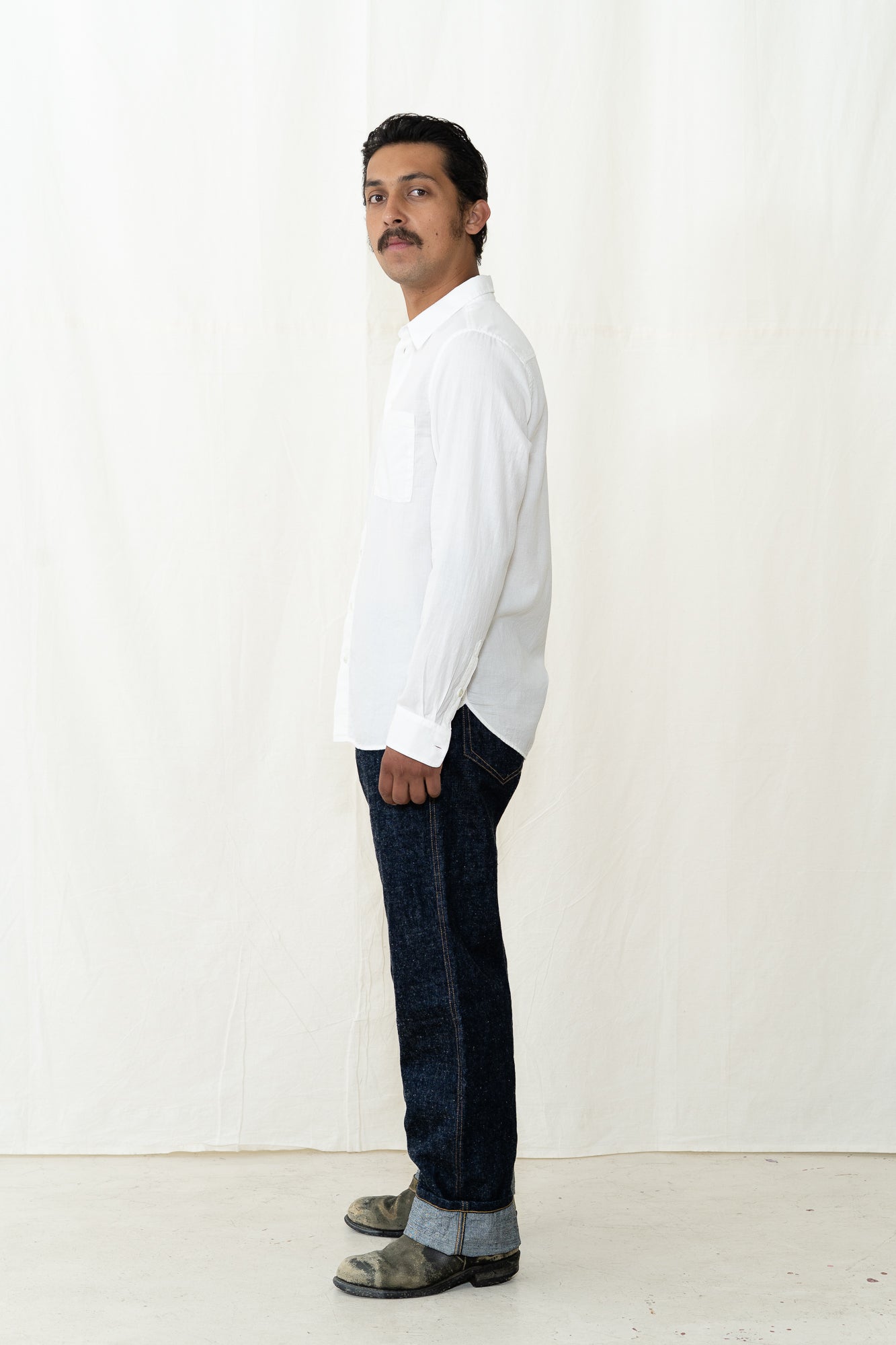 HANSEN Henning Shirt in Black / White