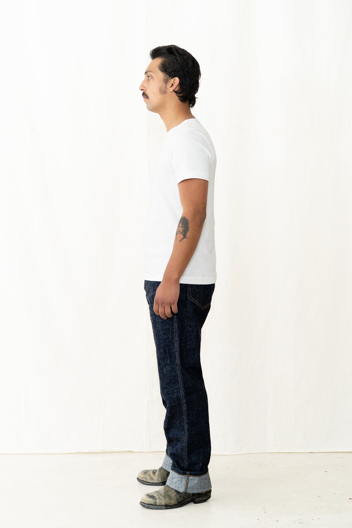 Merz b. Schwanen 215 Loopwheel T-Shirt -White