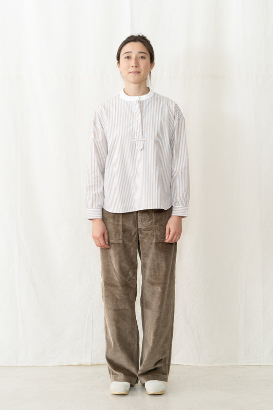 Peppino Peppino Type 185 Native Shirt in Brown Stripe