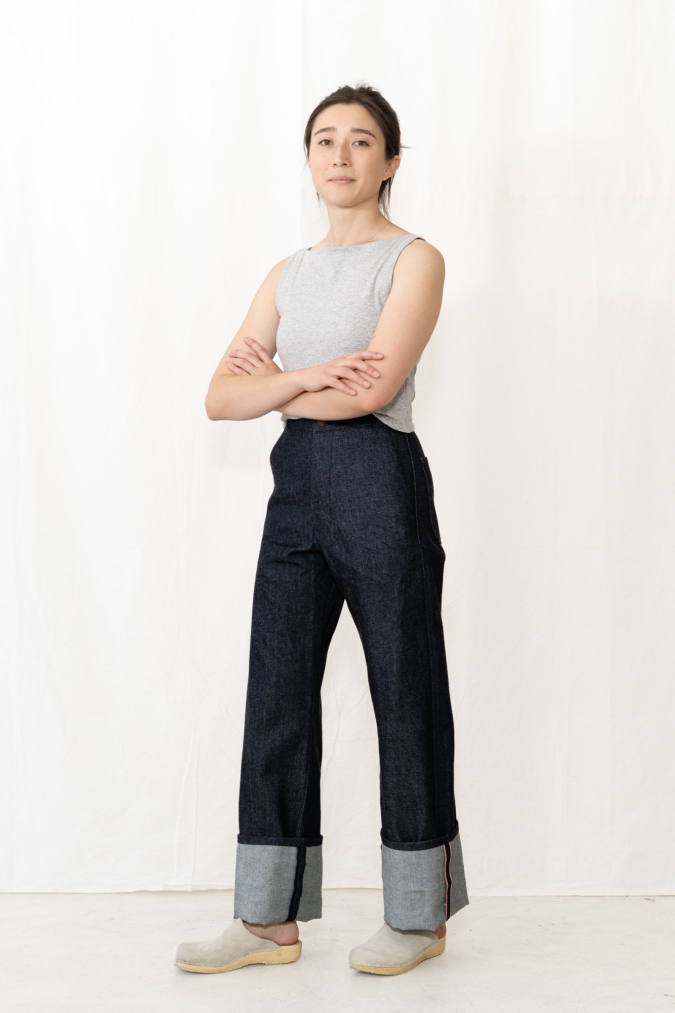 UQNATU Long Indigo Selvage Sailor Pant
