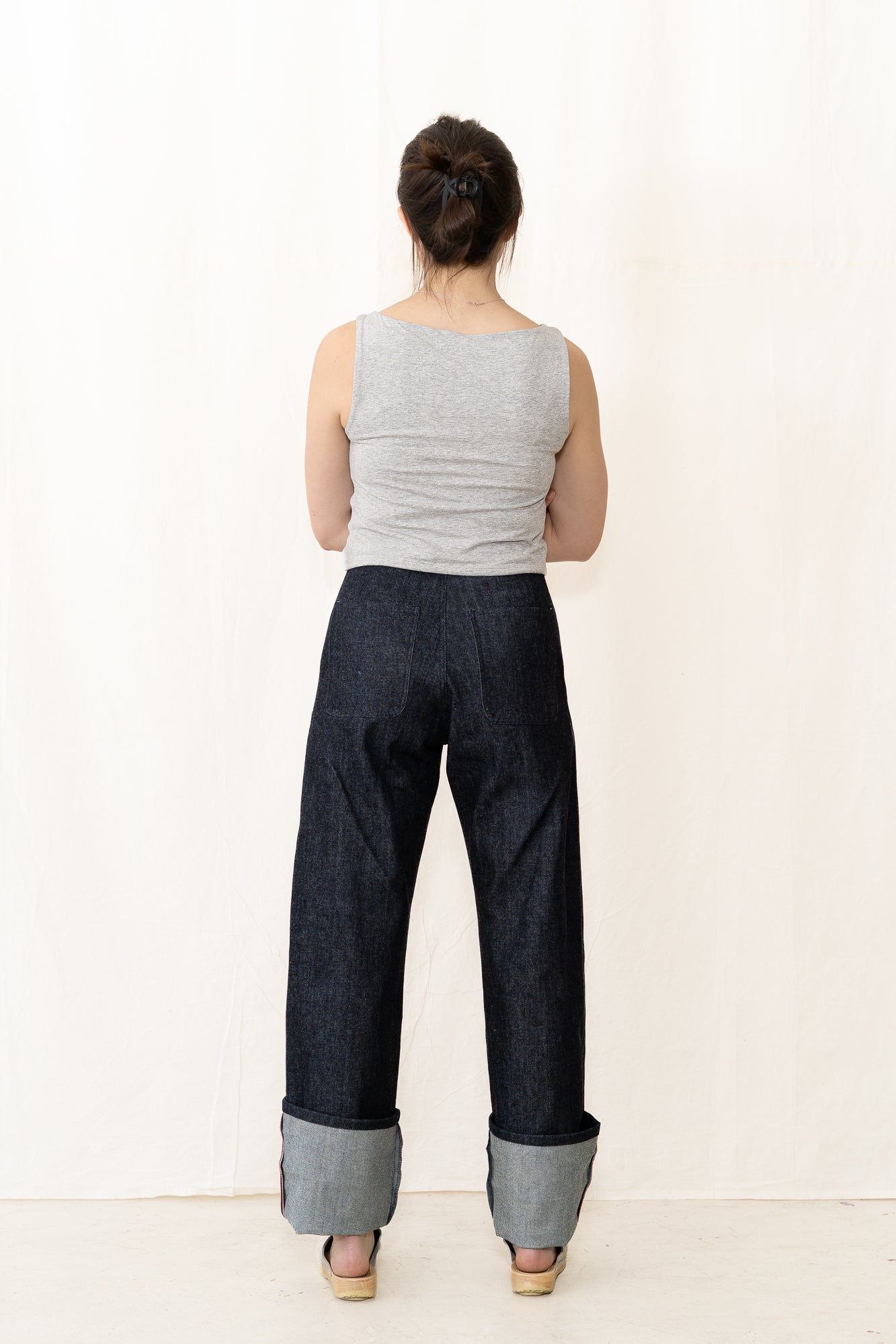 UQNATU Long Indigo Selvage Sailor Pant