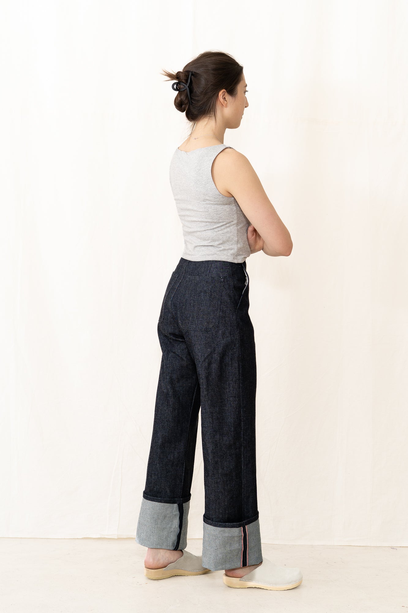 UQNATU Long Indigo Selvage Sailor Pant