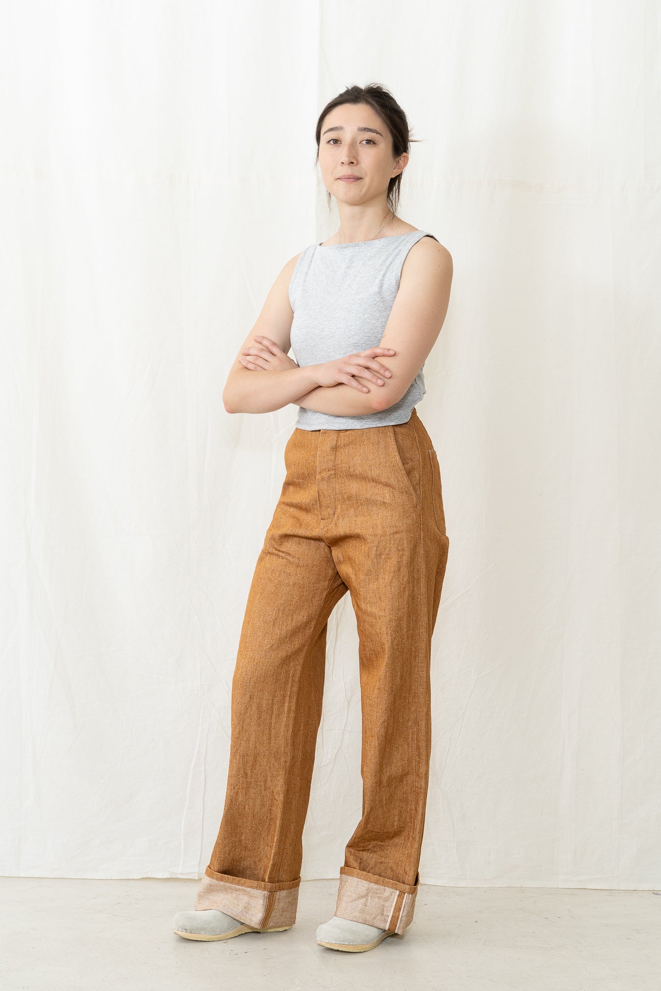 UQNATU Golden Brown Selvage Sailor Pant