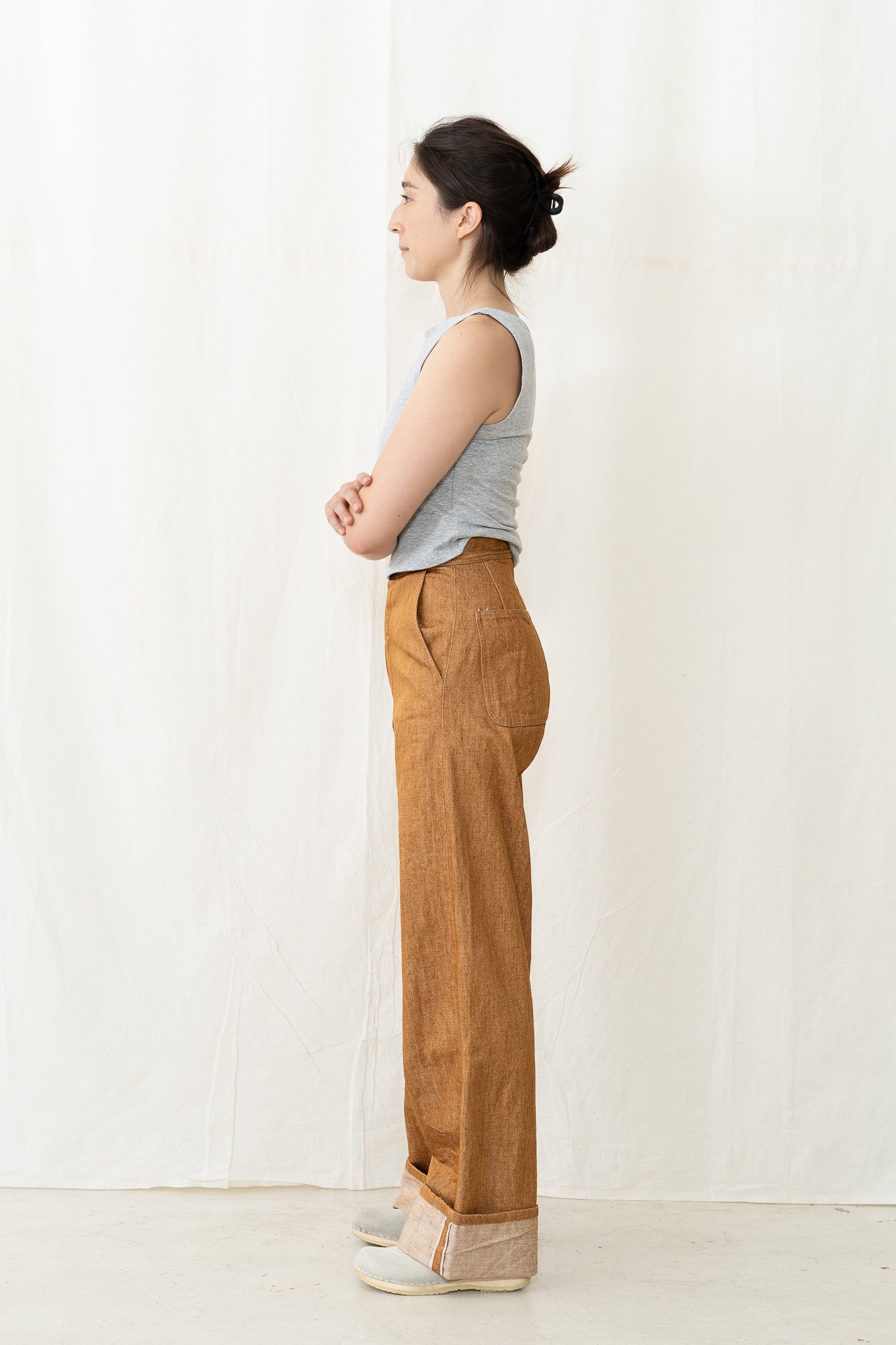 UQNATU Golden Brown Selvage Sailor Pant