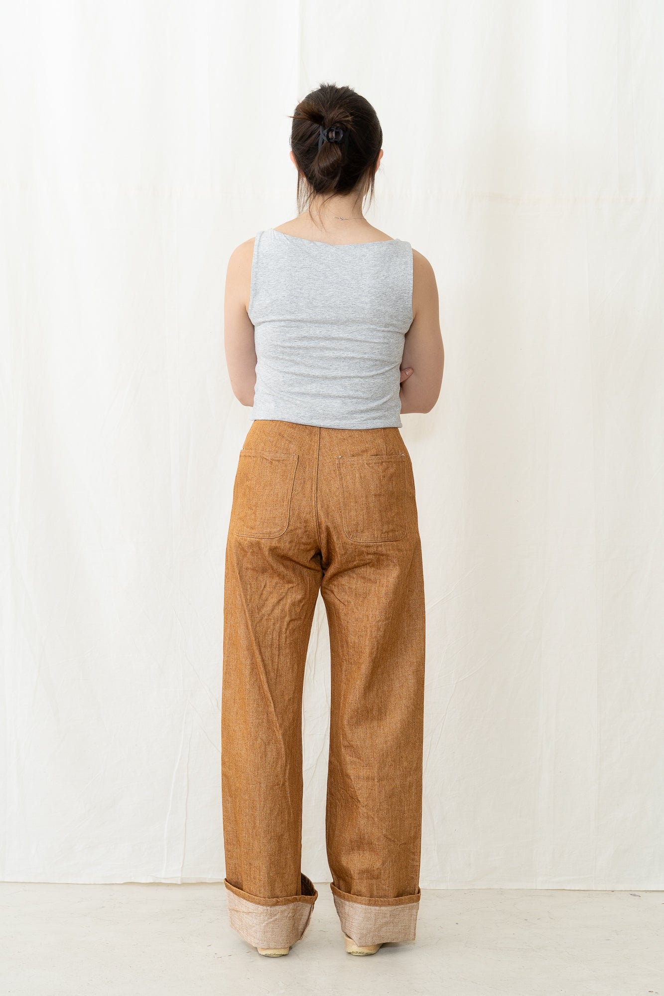 UQNATU Golden Brown Selvage Sailor Pant