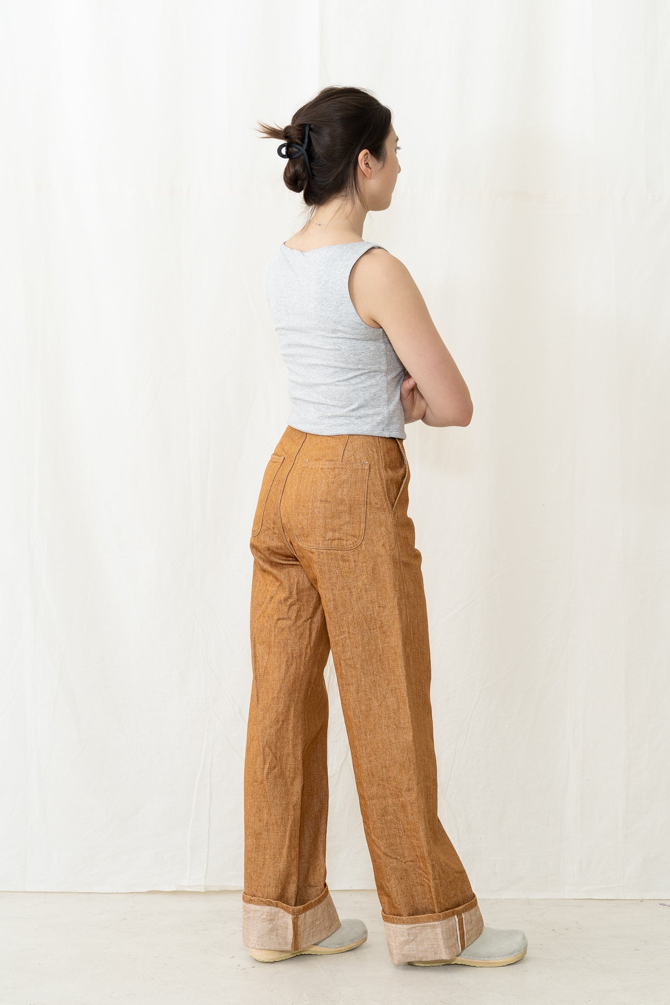 UQNATU Golden Brown Selvage Sailor Pant