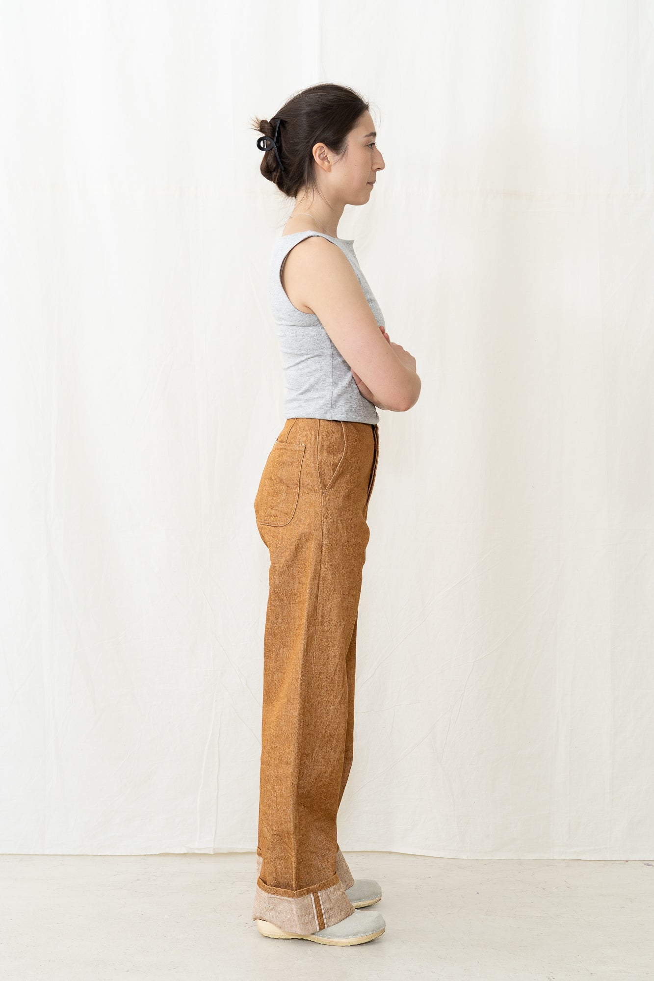 UQNATU Golden Brown Selvage Sailor Pant