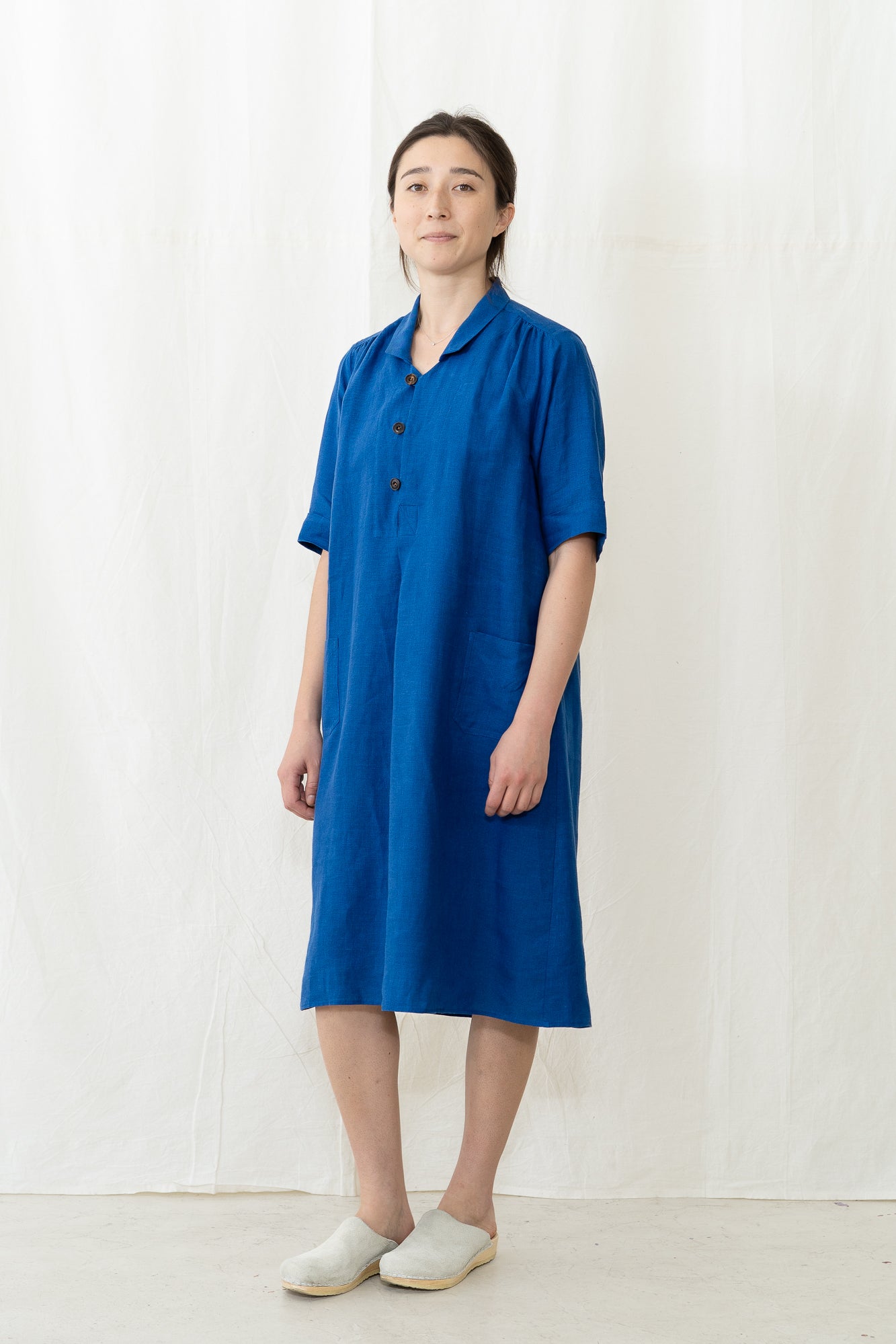 HYE SUN MUN Irina Dress in Azure Blue