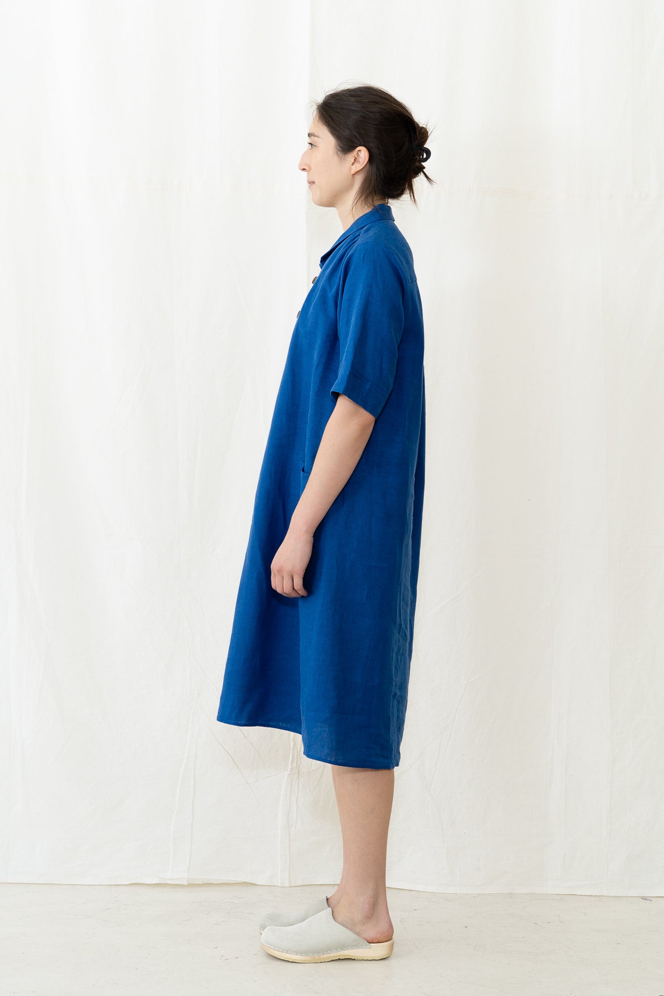 HYE SUN MUN Irina Dress in Azure Blue