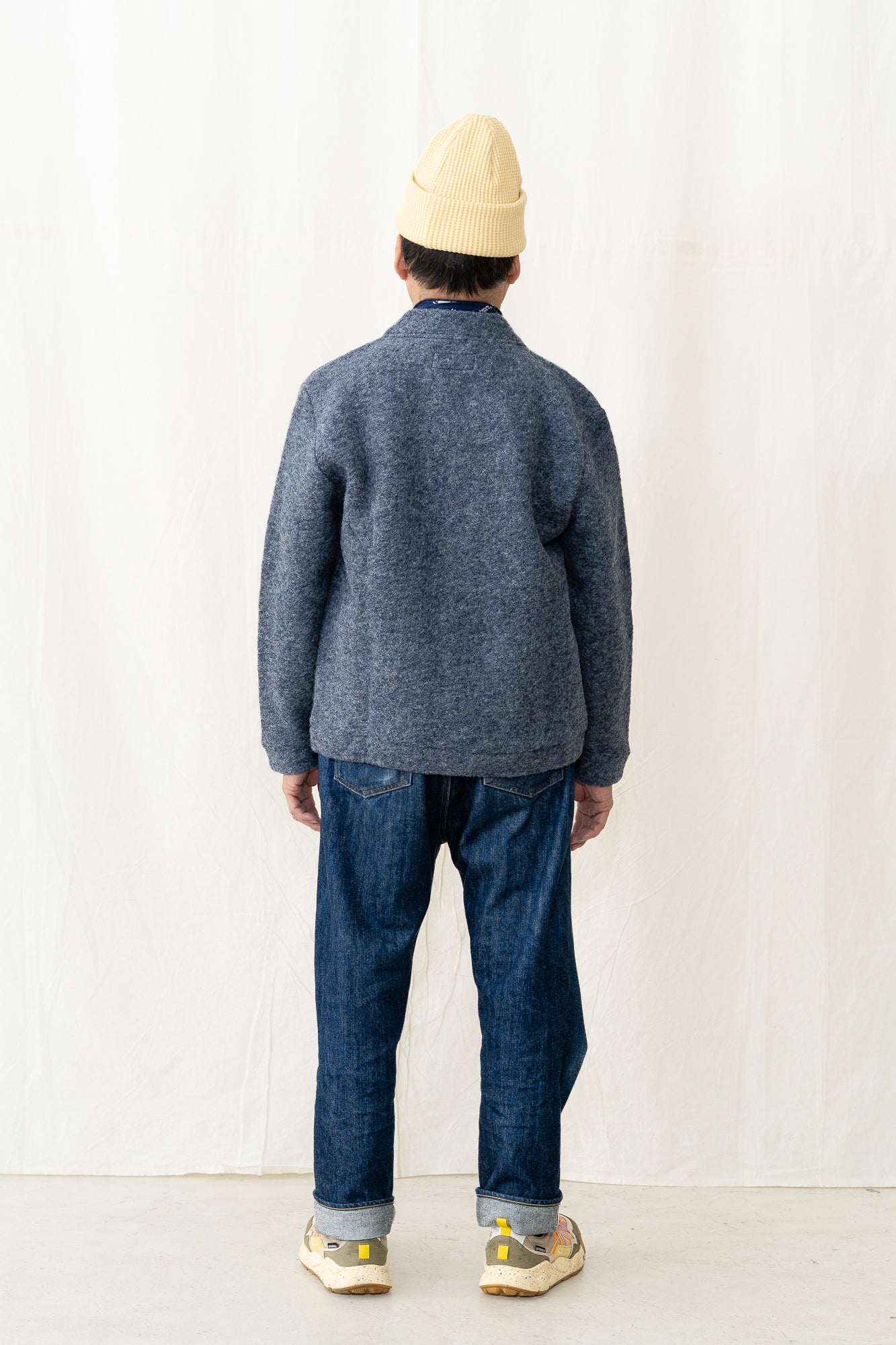Universal Works Advance Cardigan in Slate Blue