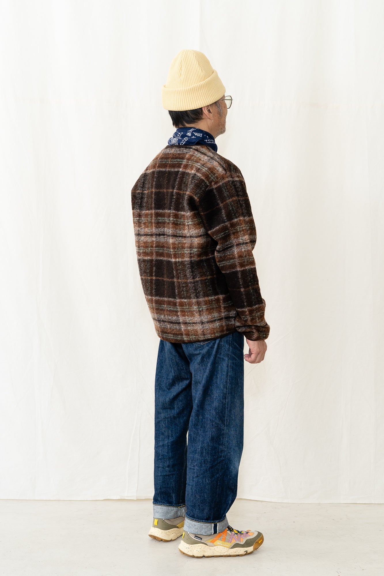 Universal Works Military Liner in Brown Fleece