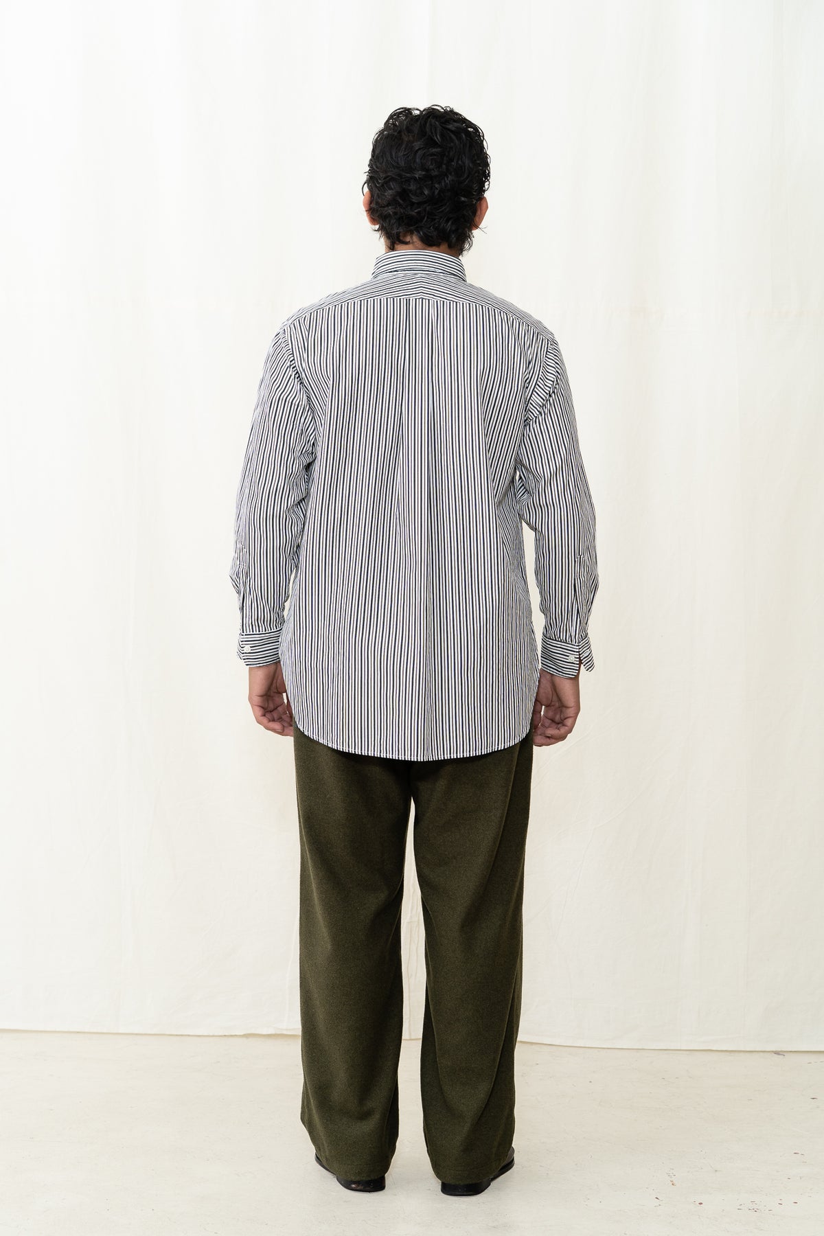 Engineered Garments BD Shirt in Brown Stripe