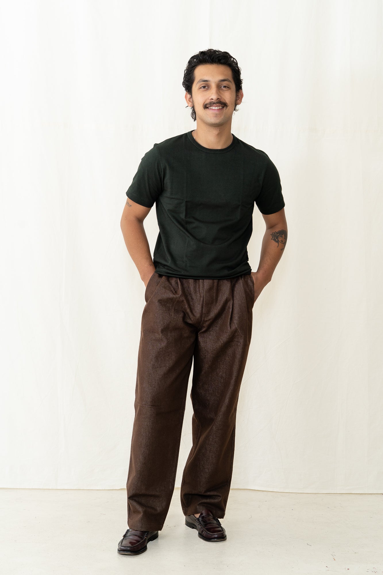 Merz b. Schwanen 2M15 T-Shirt in Forest
