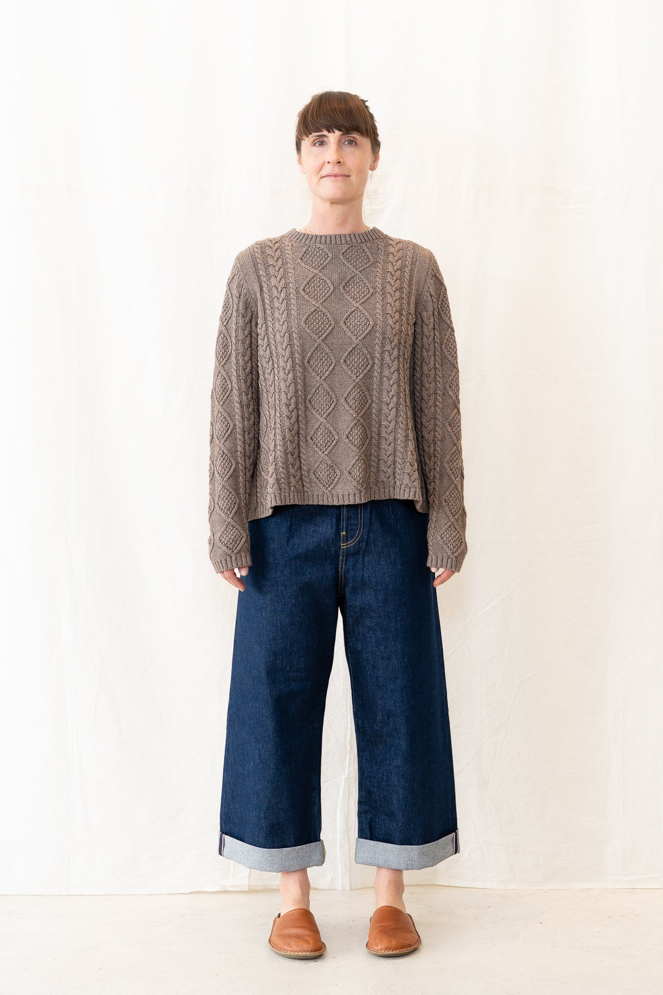 Peppino Peppino Bluff Sweater in Taupe Melange