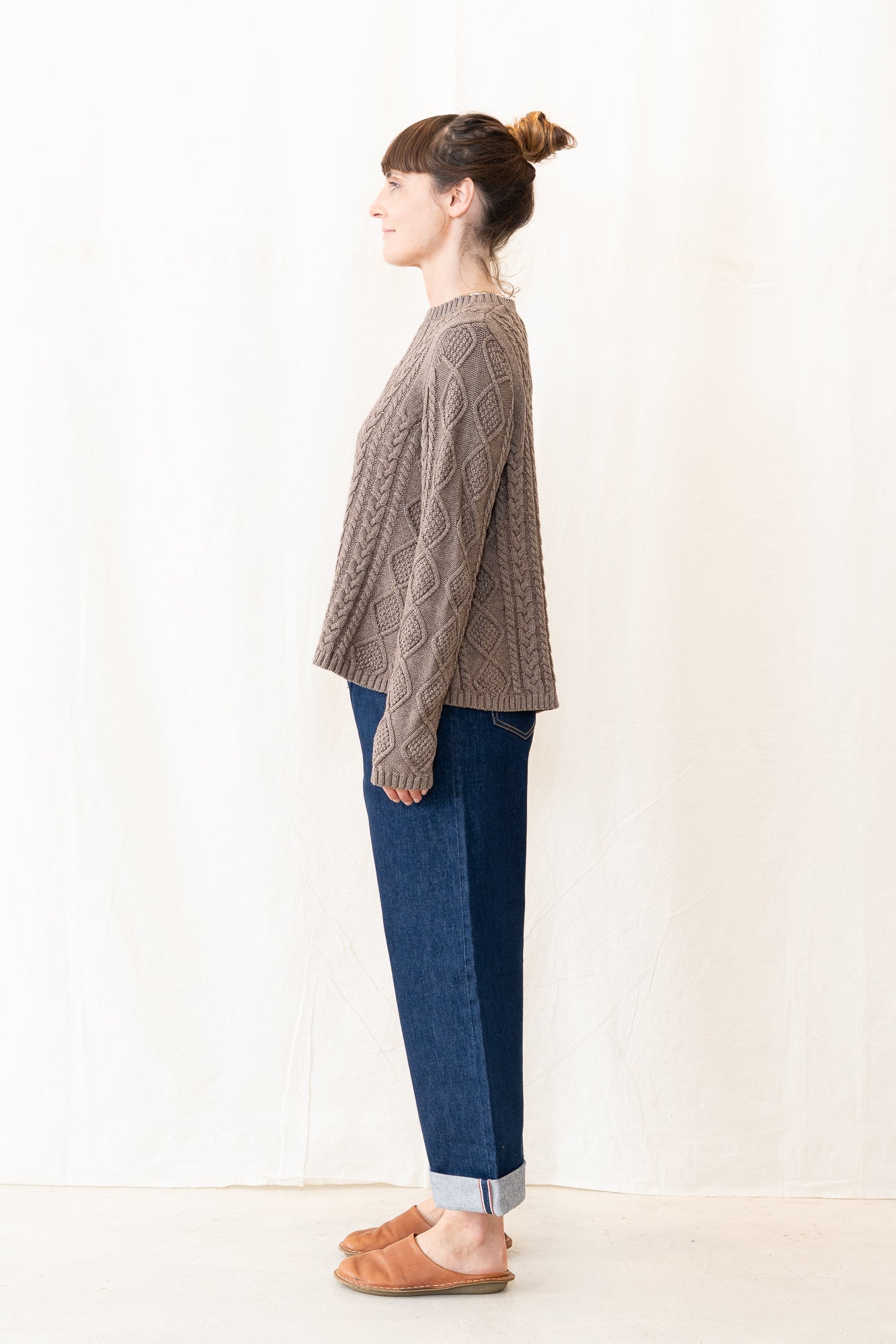 Peppino Peppino Bluff Sweater in Taupe Melange