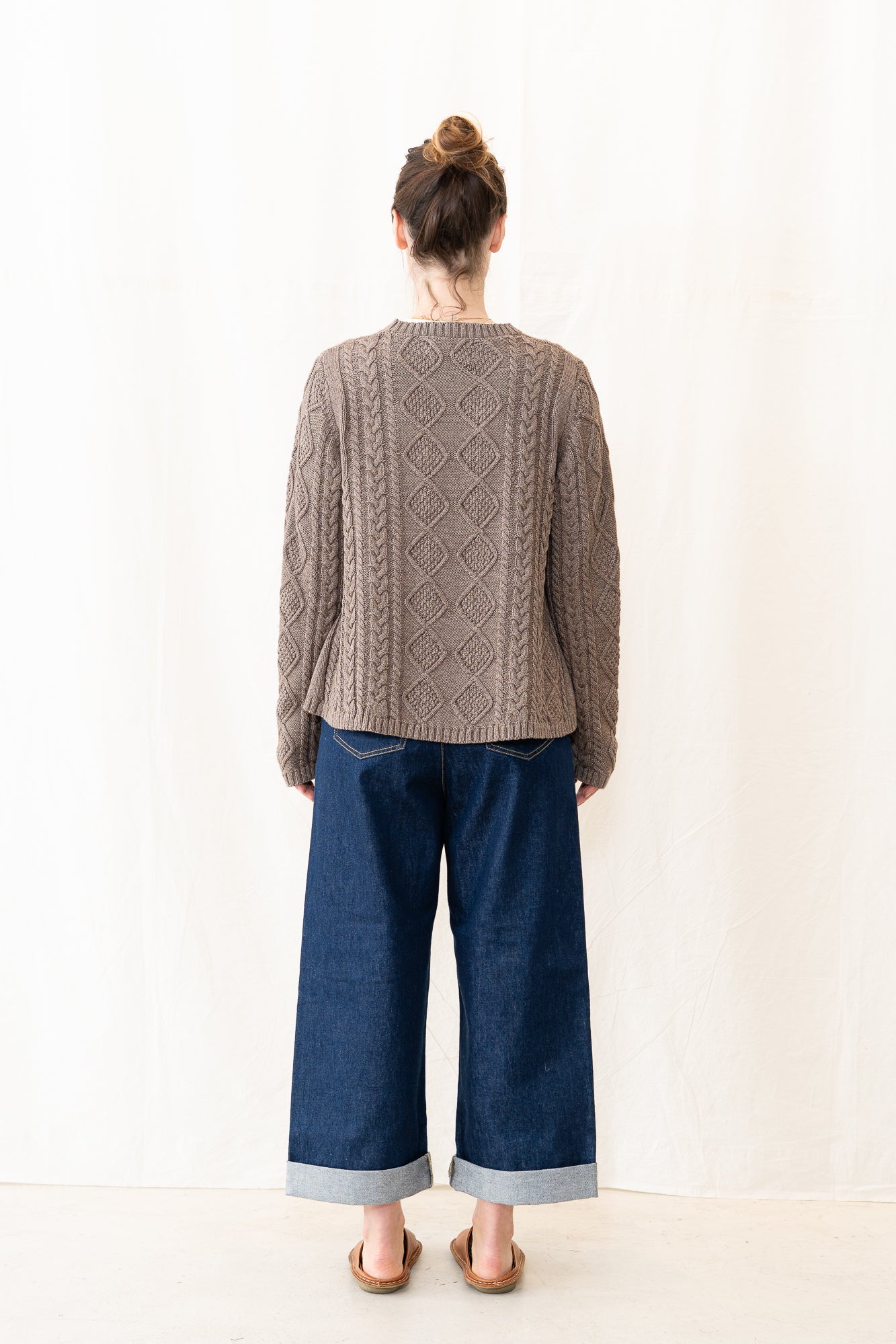 Peppino Peppino Bluff Sweater in Taupe Melange