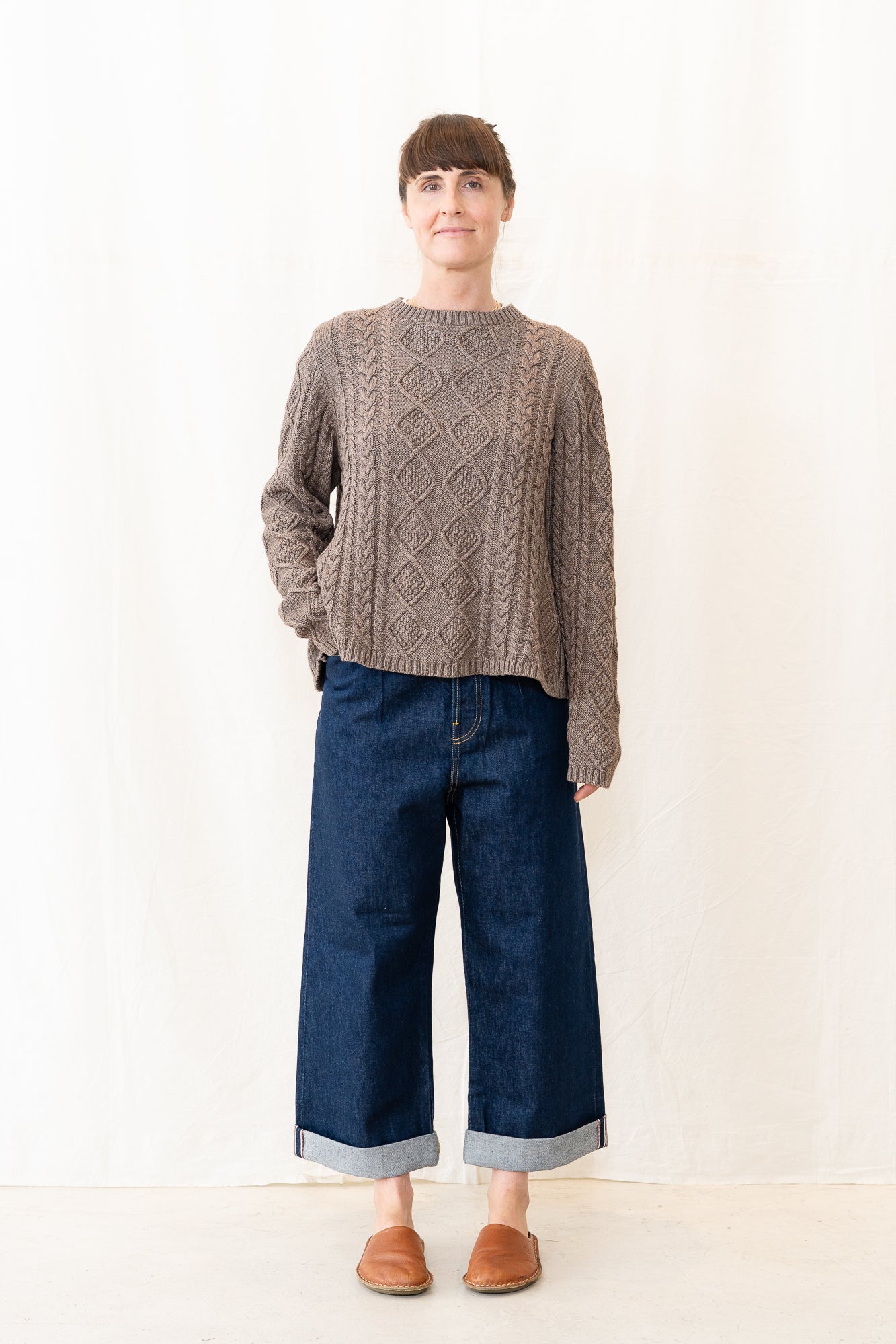 Peppino Peppino Bluff Sweater in Taupe Melange
